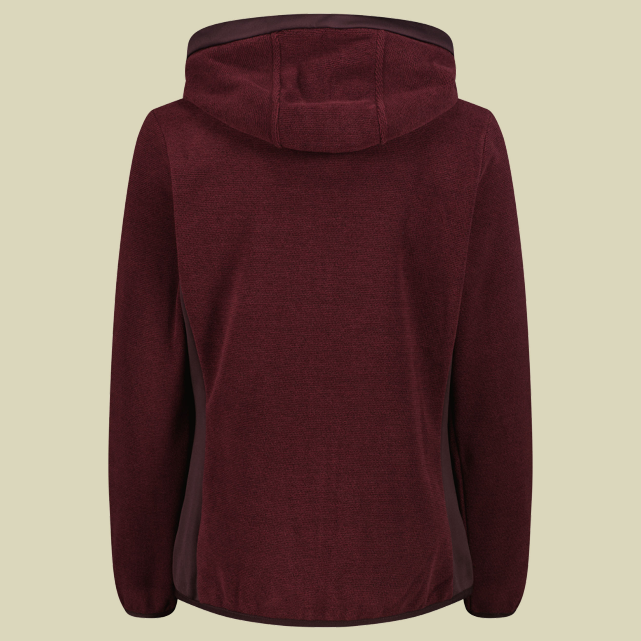 Jacket Fix Hood Jacquard Knitted Women 36H2626 36 rot - black berry