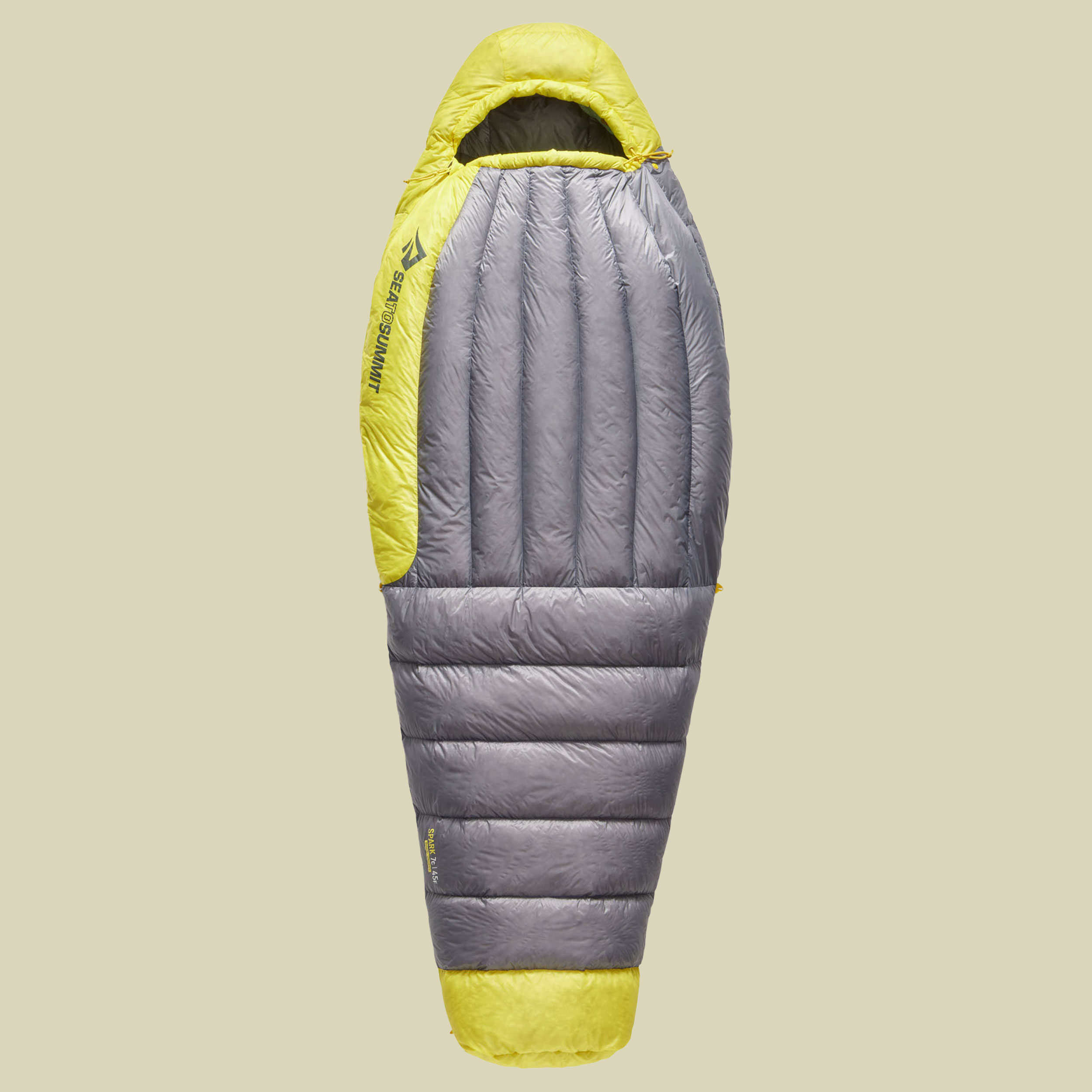 Spark Women´s 7C Down Sleeping Bag 185 cm - grau long pewter grey