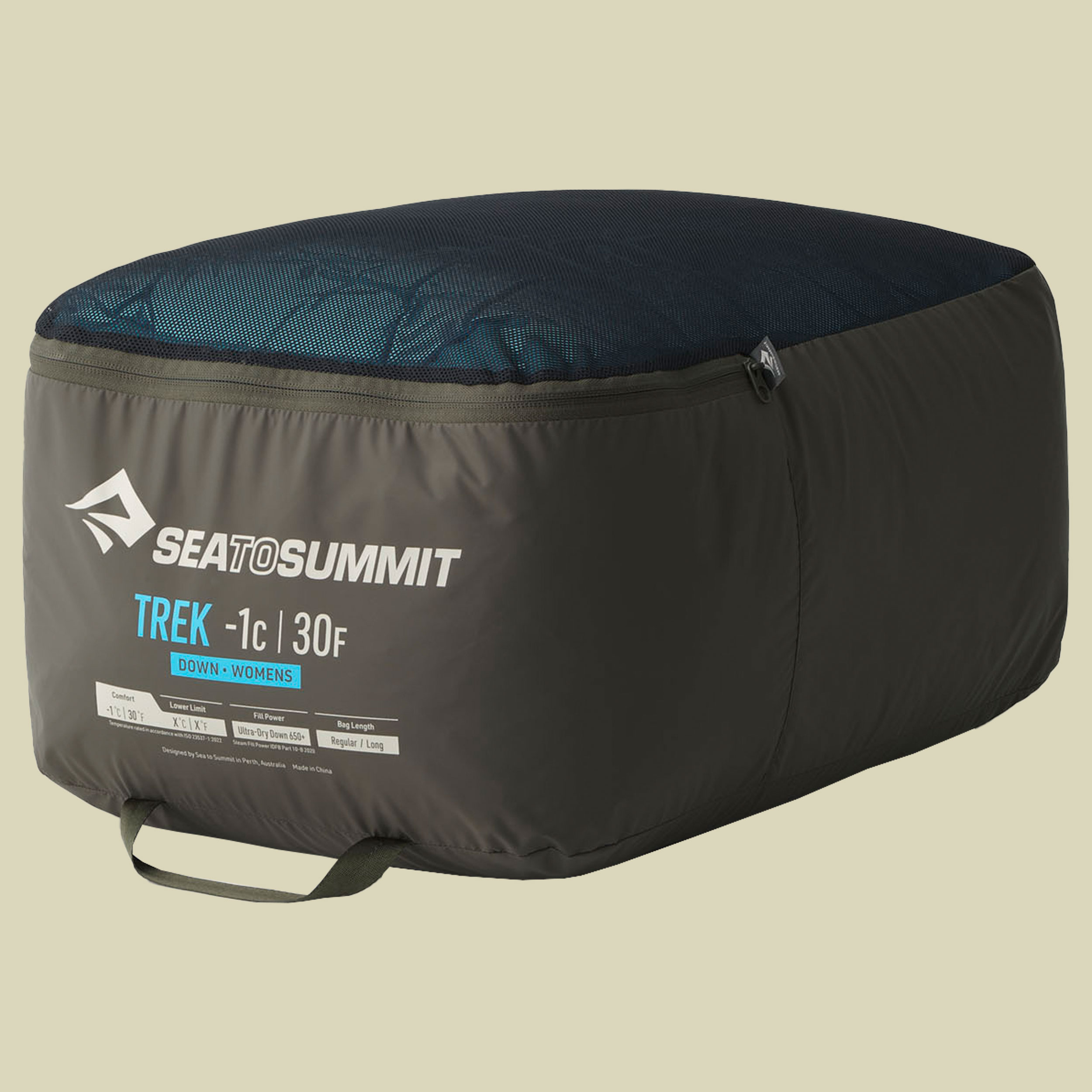 Trek Women´s -1C Down Sleeping Bag 170 cm blau - regular blue atoll