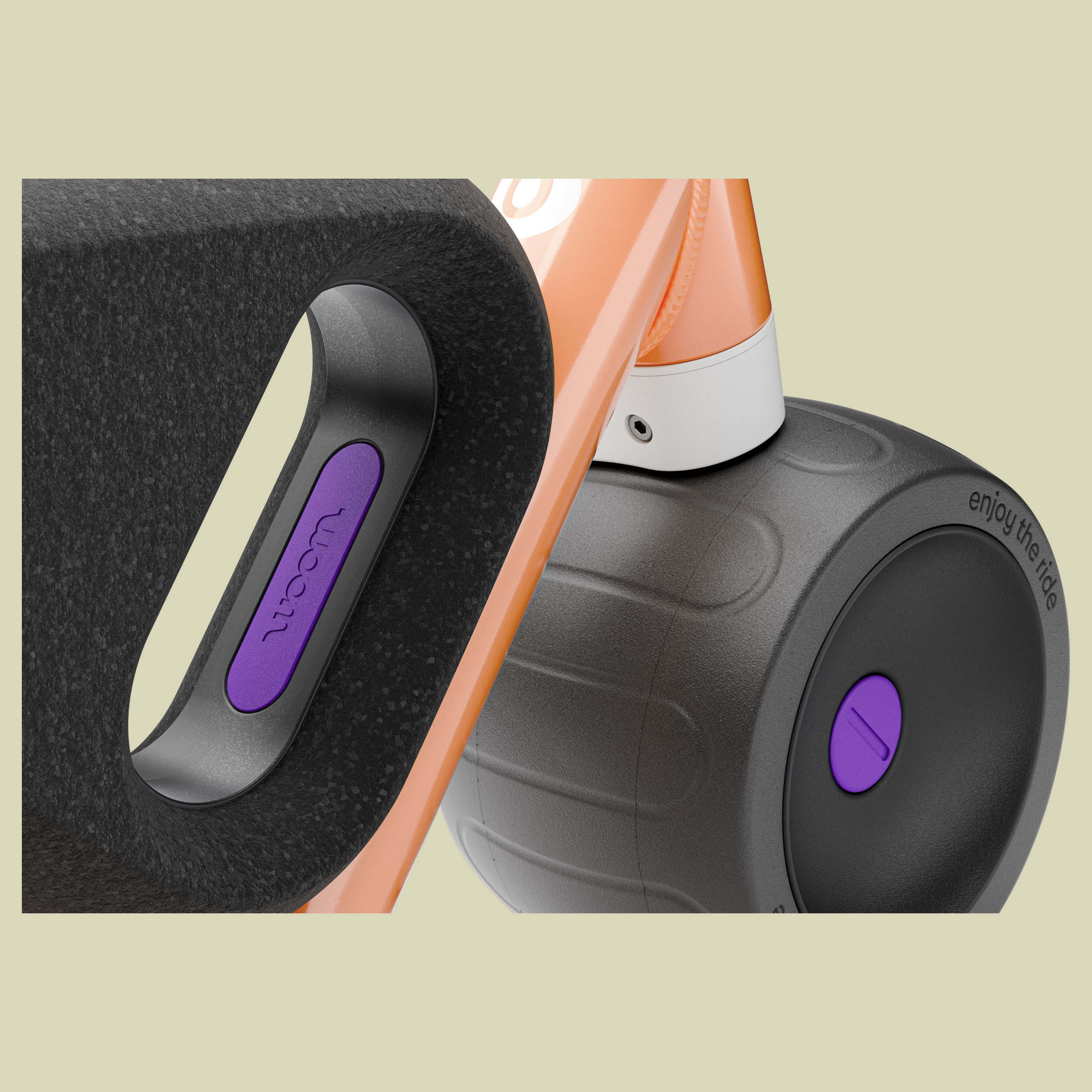 Woom WOW one size orange - pop peach