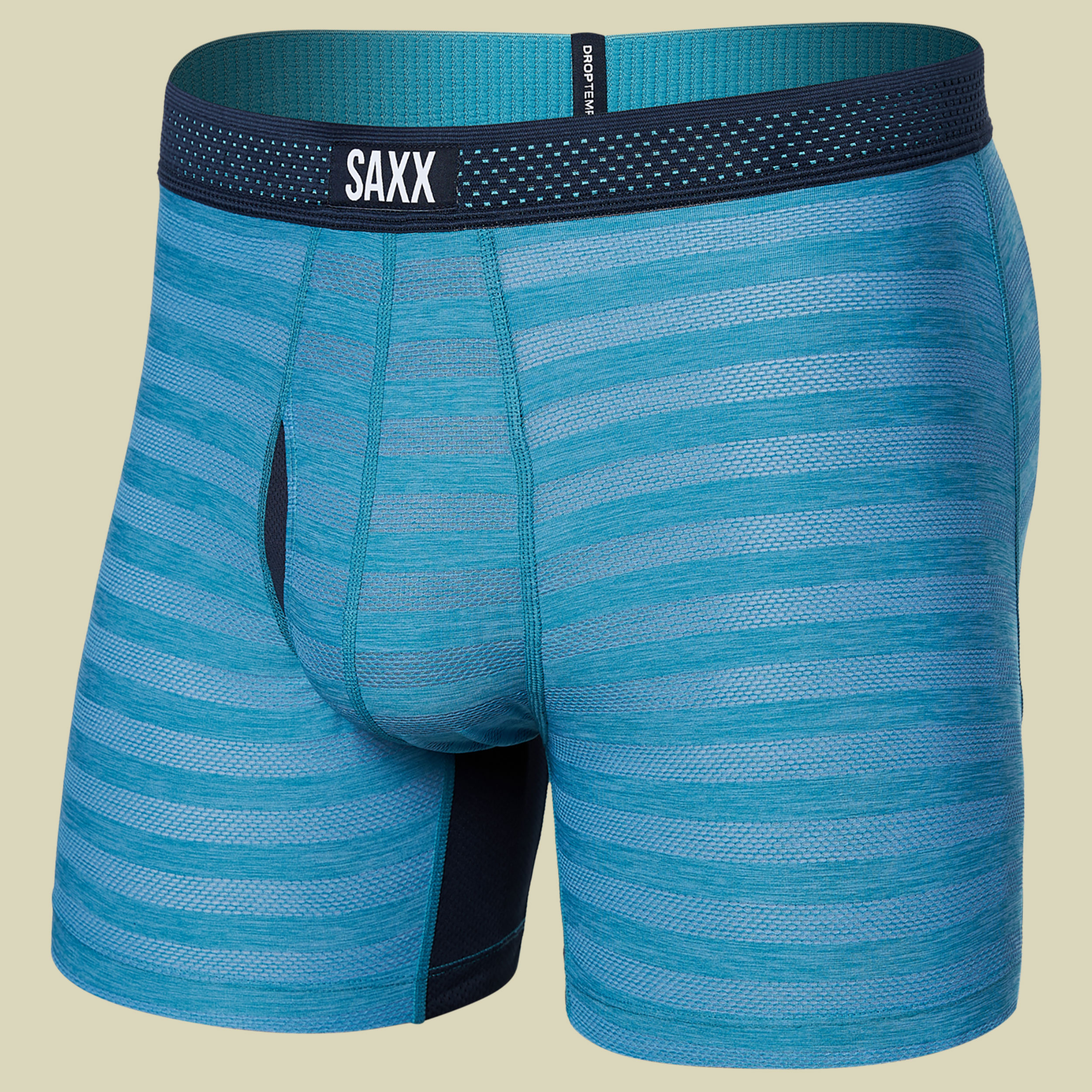 Droptemp Cooling  Mesh Boxer Brief Fly blau M - blue moon heather