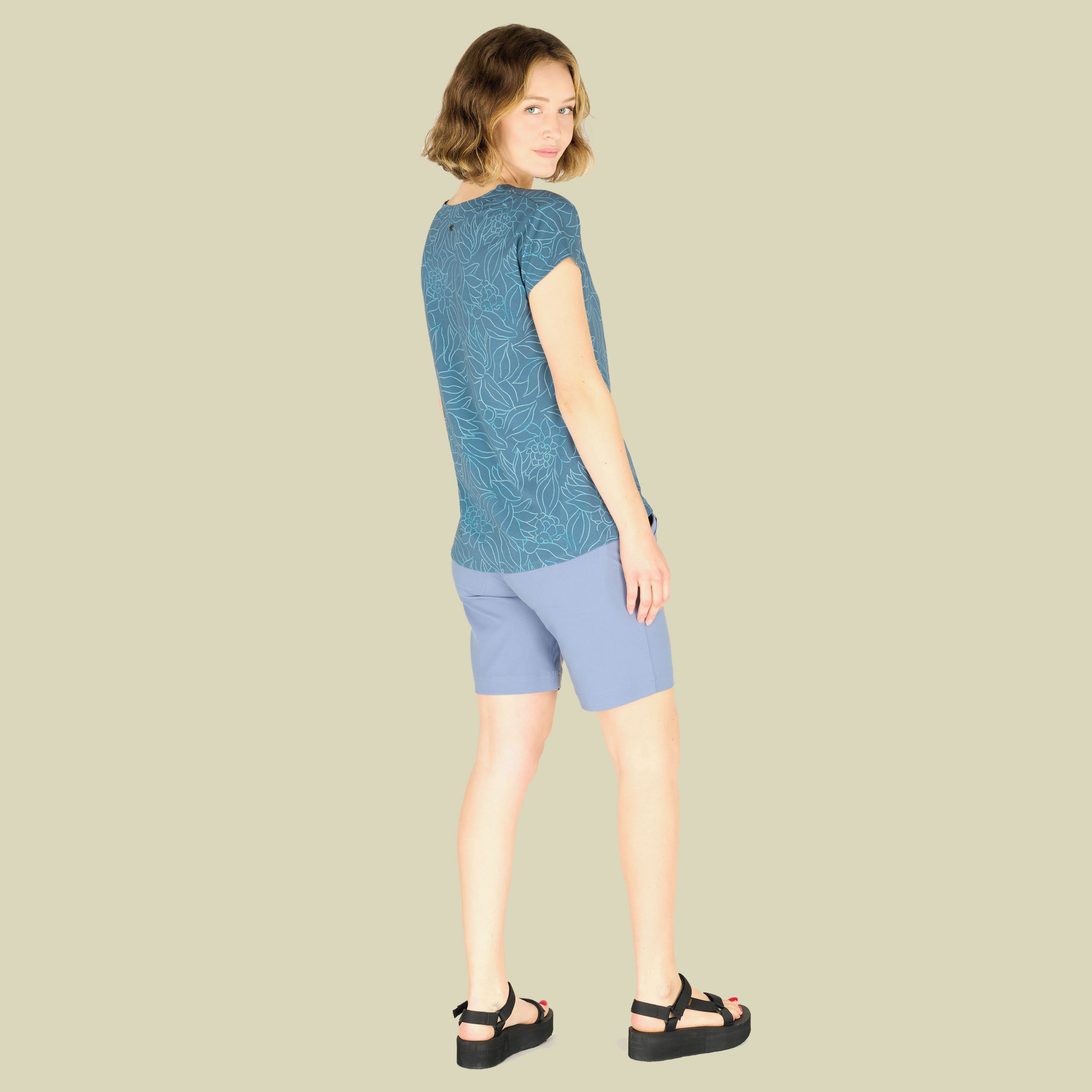 Neha V-Neck Tee Women Größe XL Farbe haze leaf