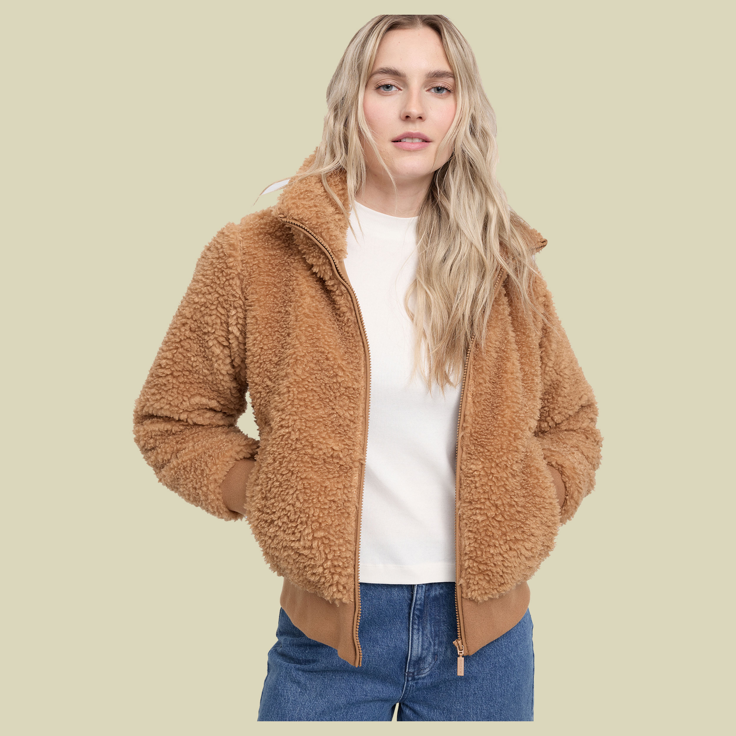 Faux-Fur Blouson Women XS braun - fawn