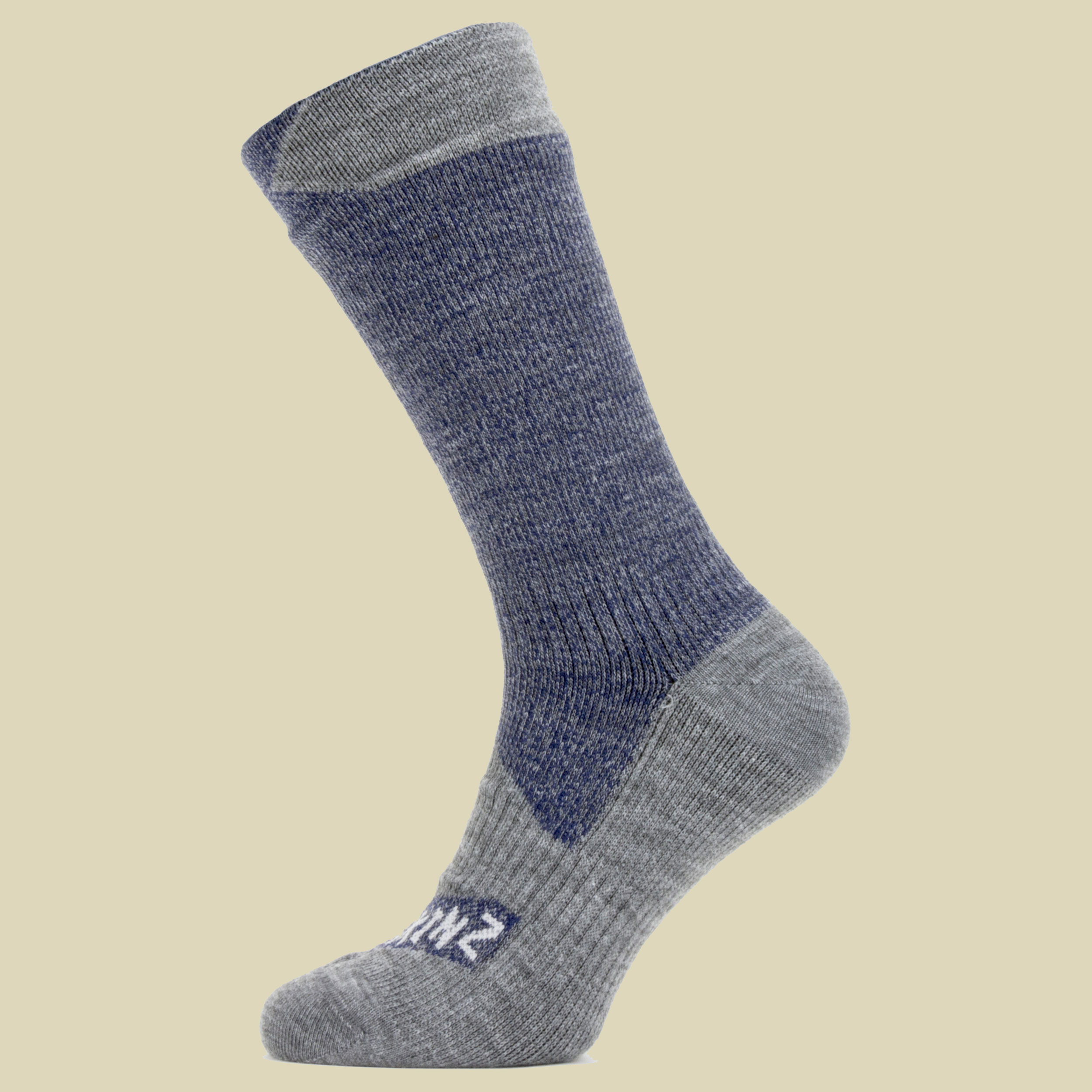 Waterproof All Weather Mid Length Sock Größe S (36-38) Farbe navy blue/grey marl