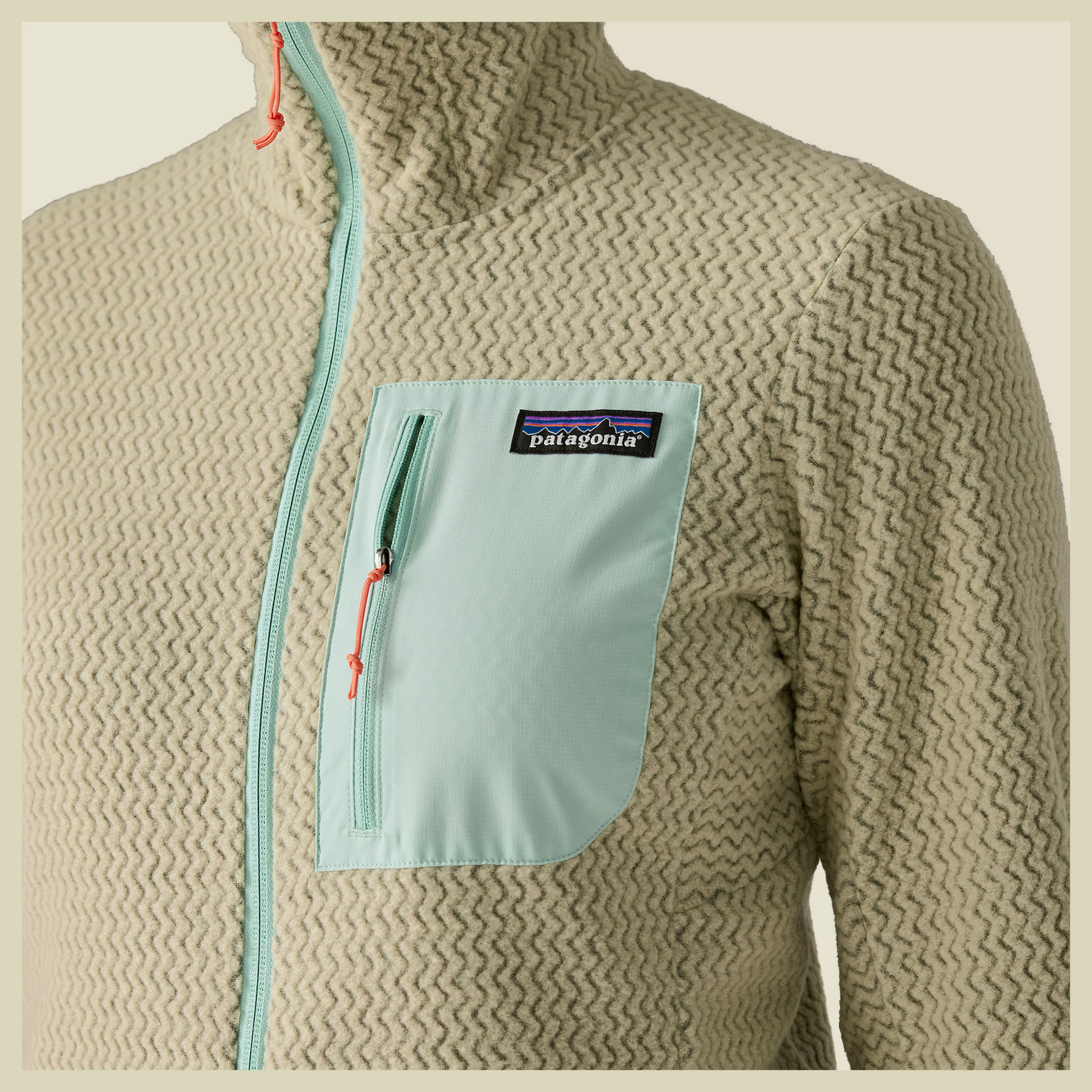 R1 Air Full-Zip Hoody Women grau II XL - weathered stone