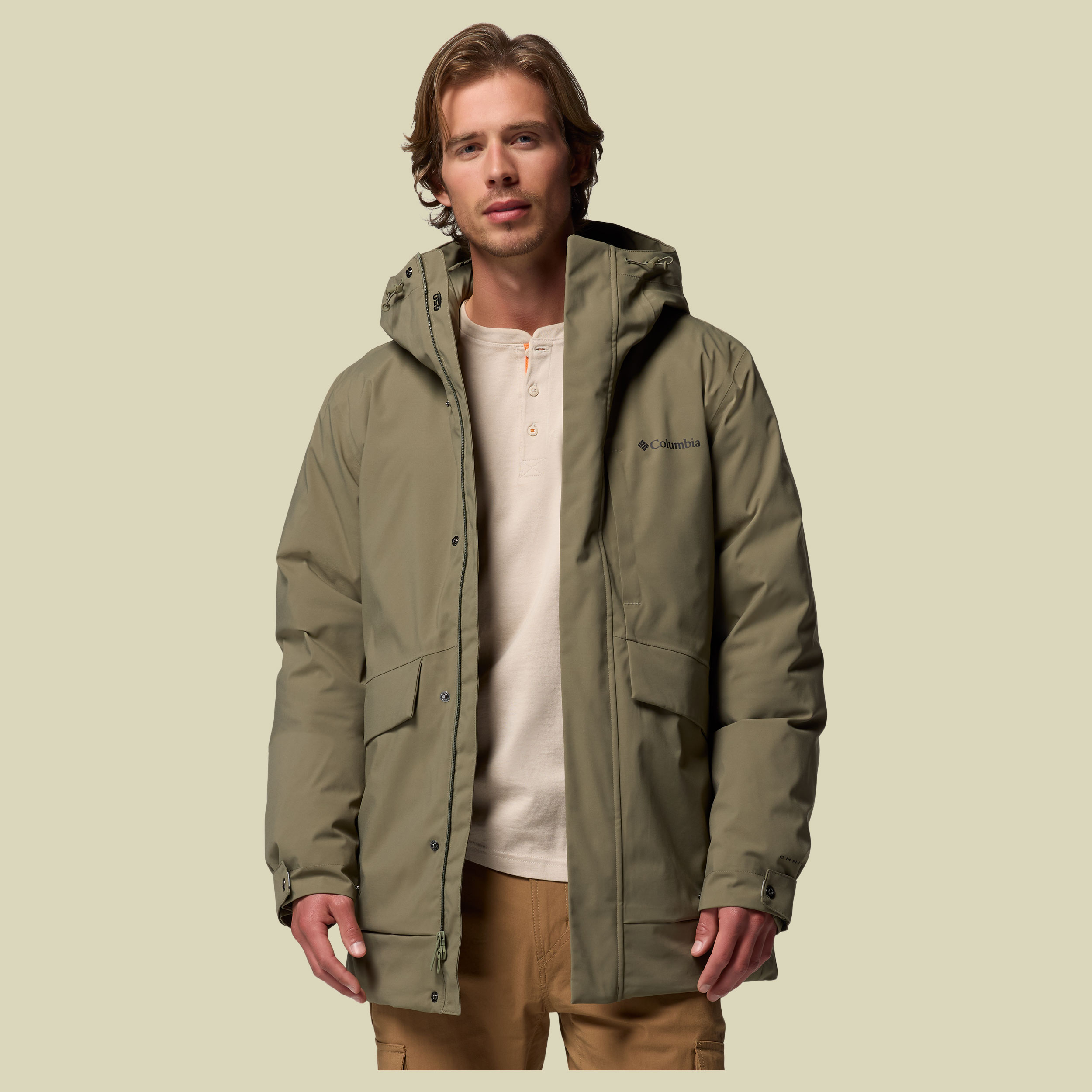 Street Heights Parka Men XXL grün- Farbe stone green
