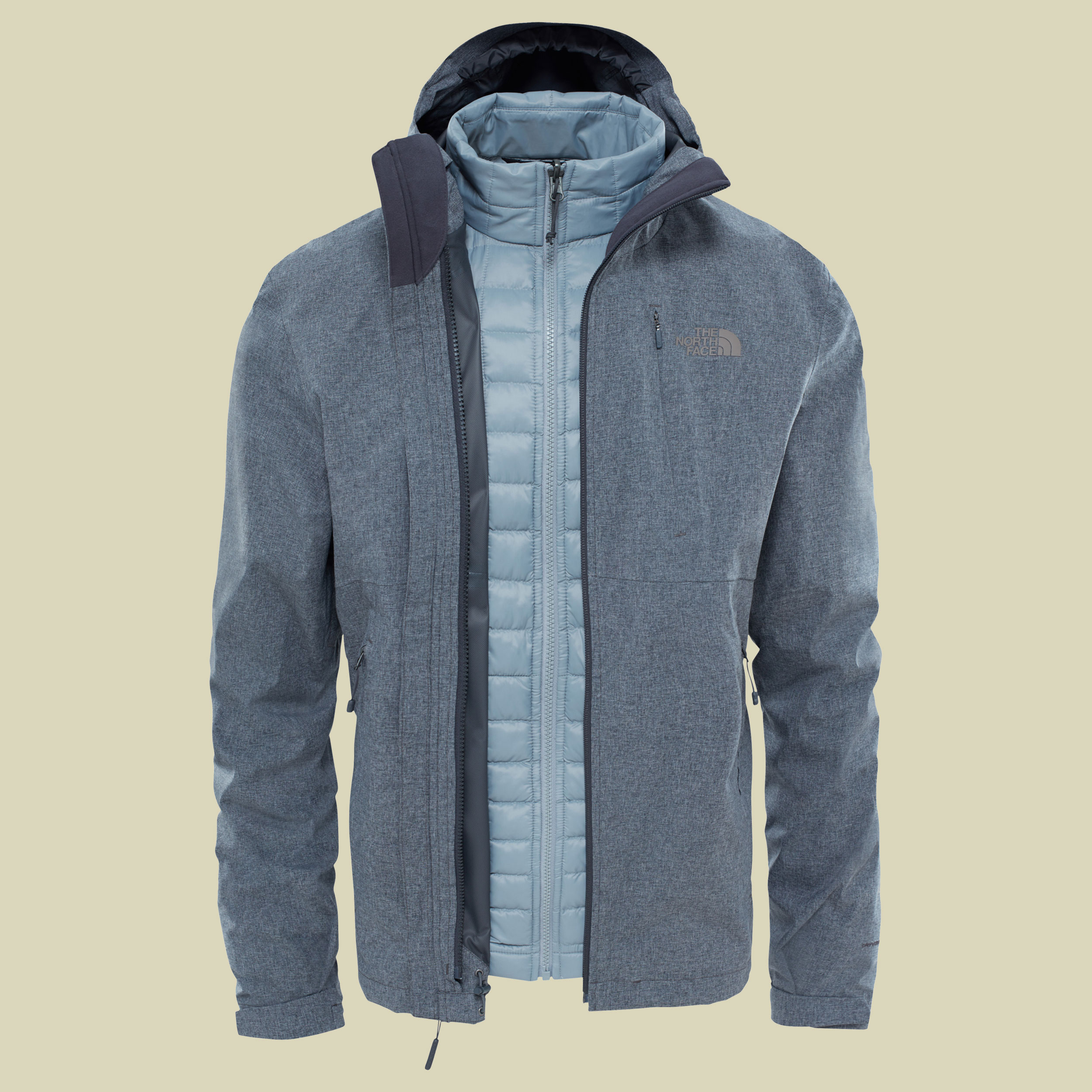 Thermoball Triclimate Jacket Men Größe S Farbe TNF dark grey heather