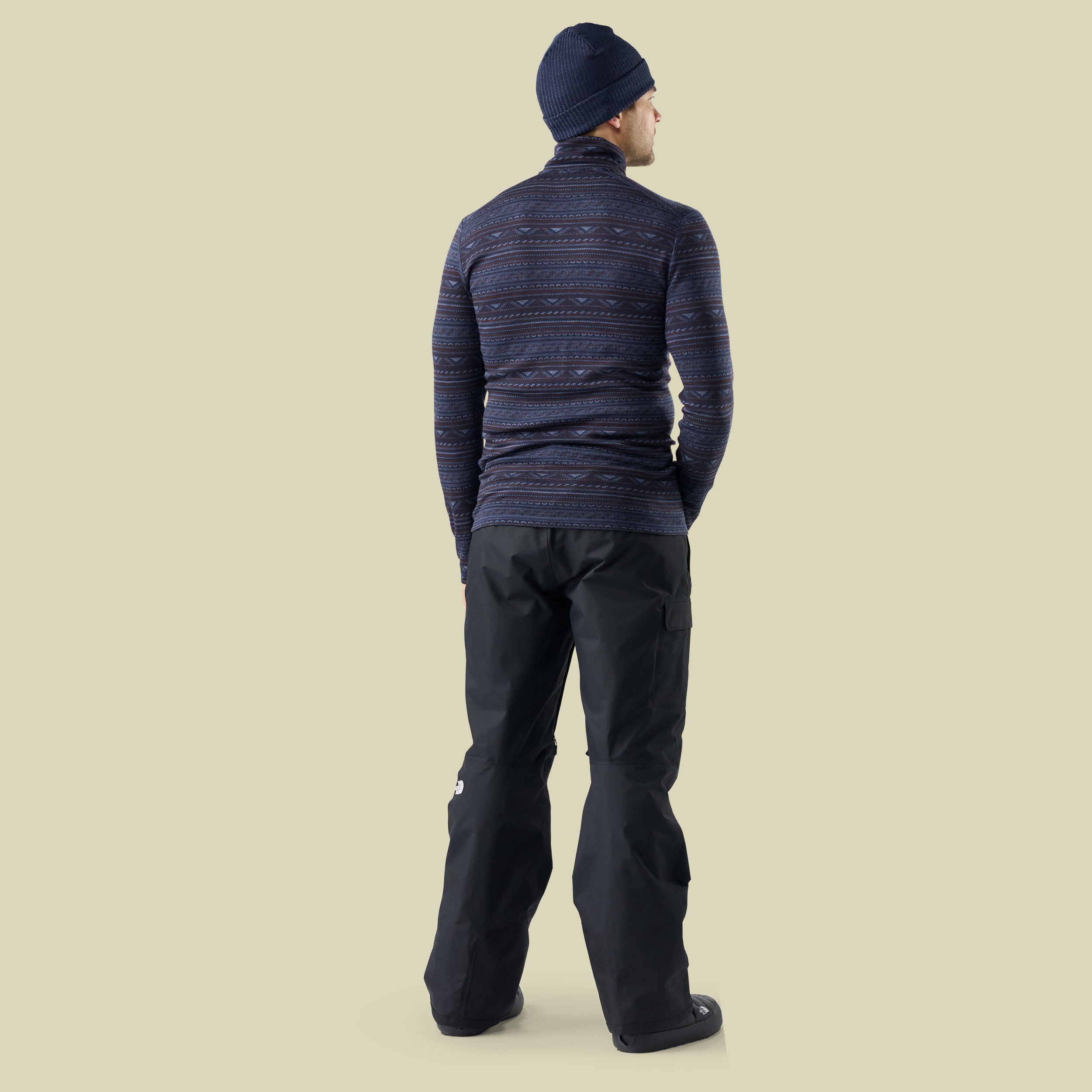Classic Thermal Merino Baselayer 1/4 Zip Men XL blau - nightfall summit soul