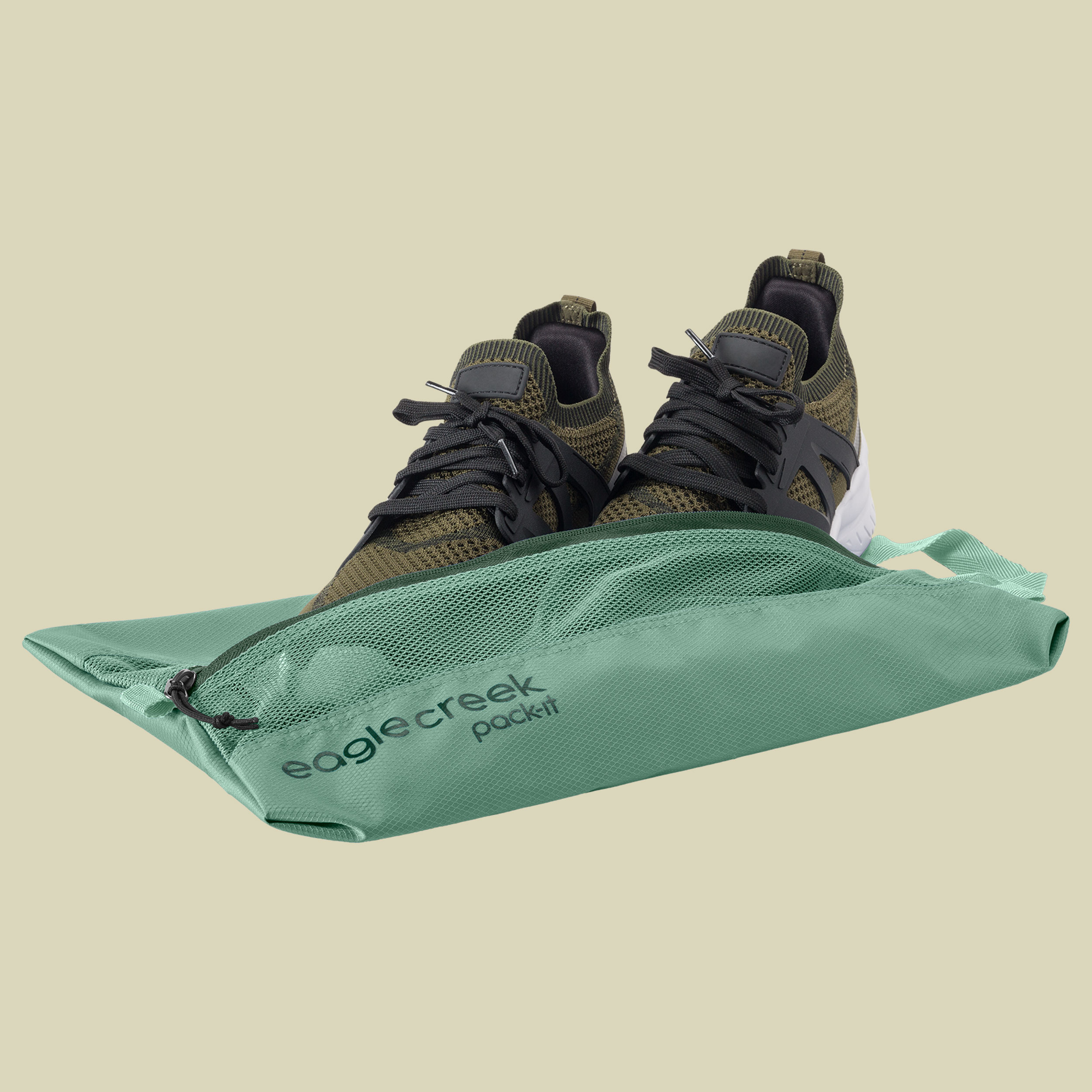 Pack-It Reveal Shoe Sack one size grün - willow