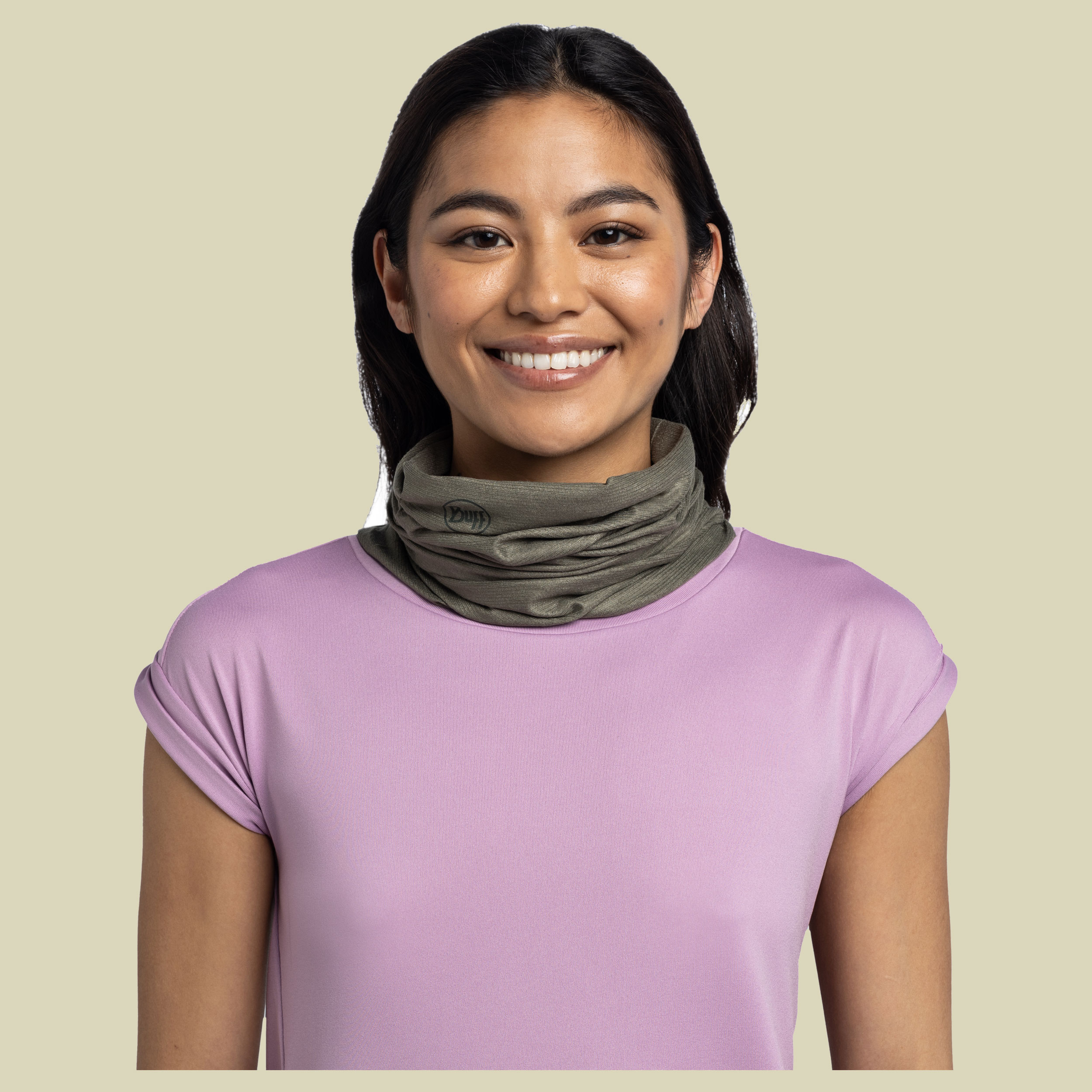 Coolnet UV+ grün one size - solid khaki