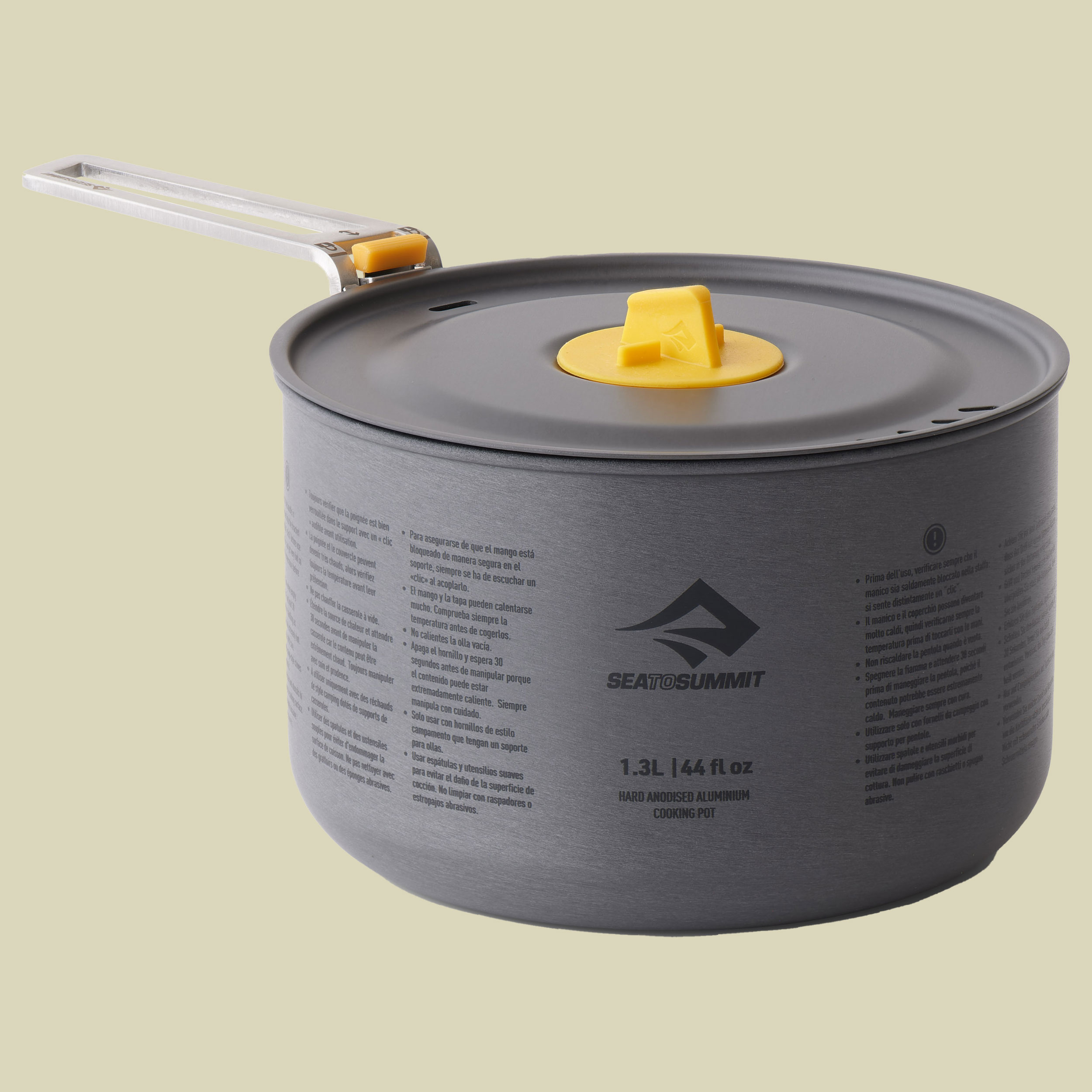 Frontier UL One Pot Cook Set - [1P] [3 Piece] 1 Person 1.3L Pot w/ S Bowl and Cup