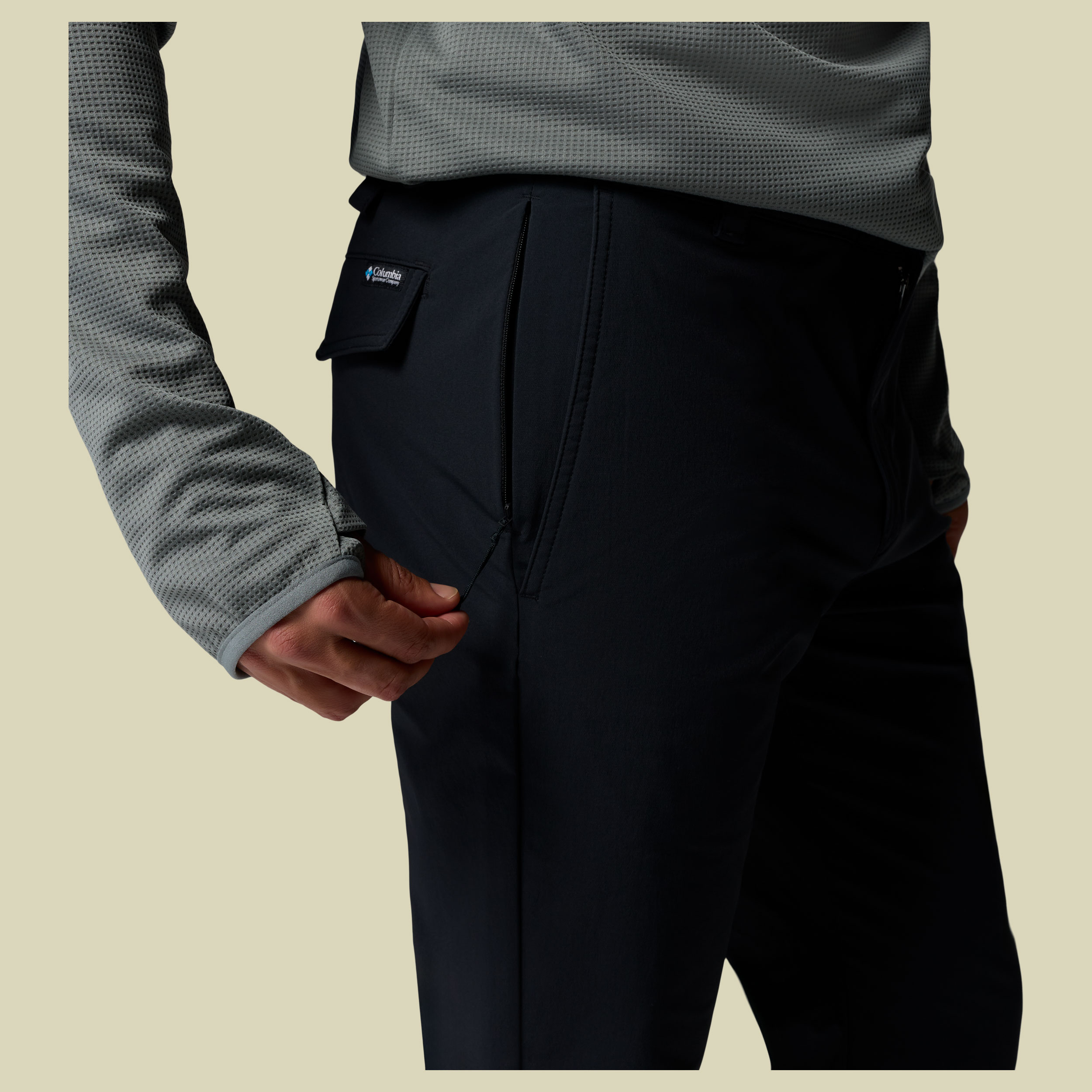 ROC Tech Warm Chino Men 38/32 schwarz - black