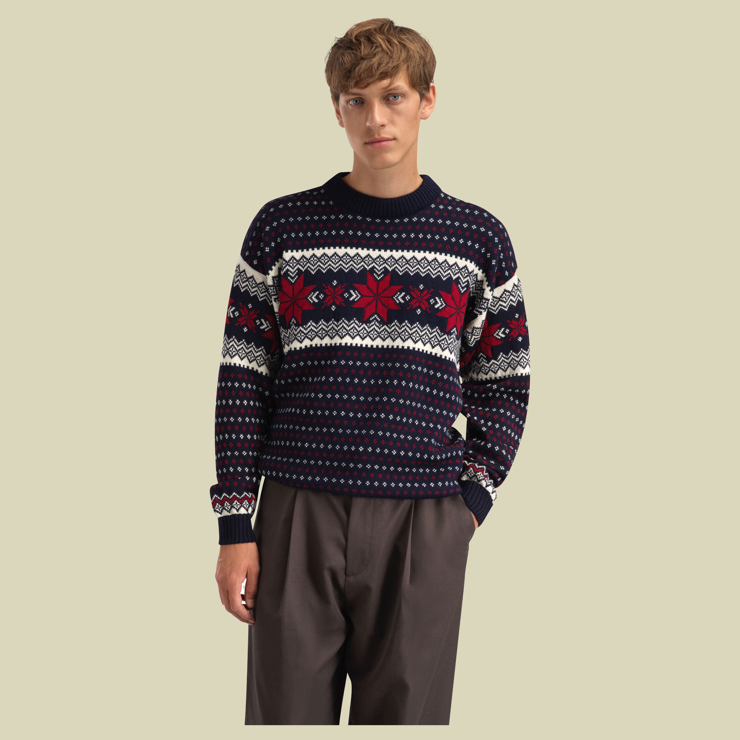 Egersund Masc. Sweater Men XL blau - marine offwhite