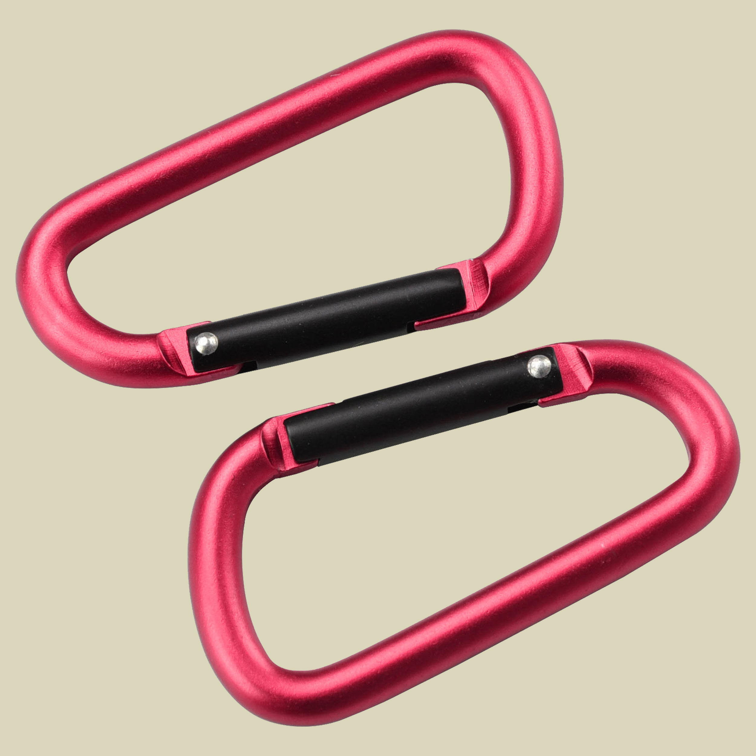 Karabiner D-Form (2 Stück)