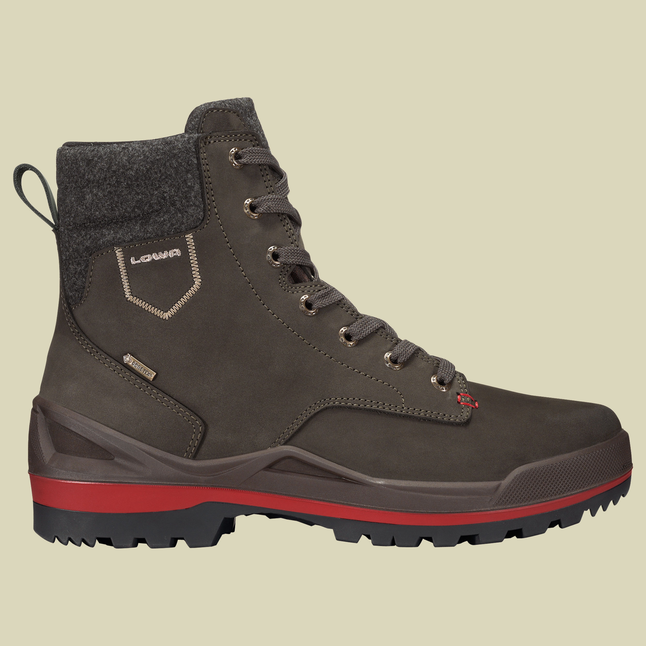 Oslo GTX Mid Men Größe UK 7 Farbe dunkelbraun/rot