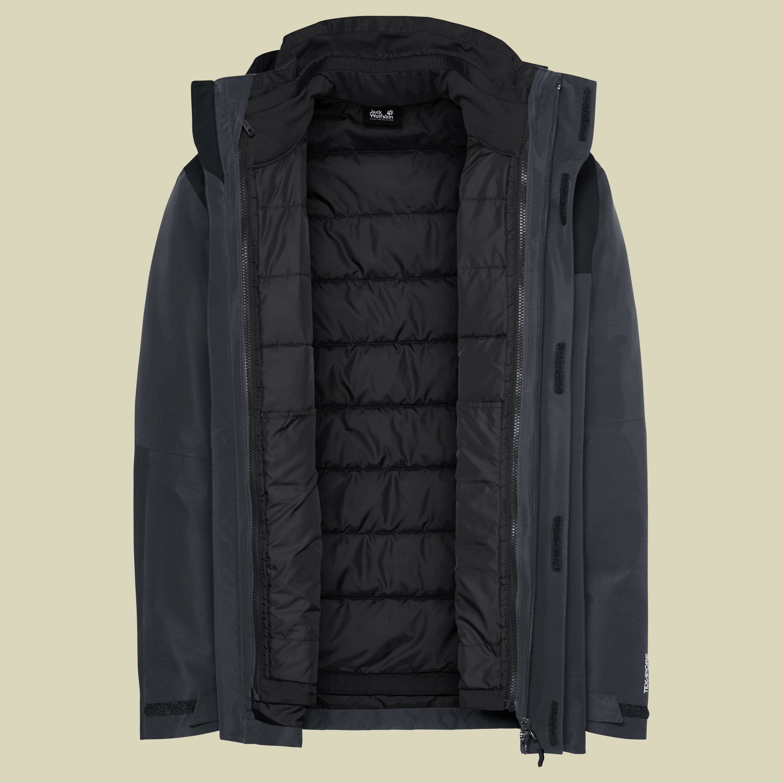 Jasper Pro 3in1 Jacket Men XXL grau - phantom
