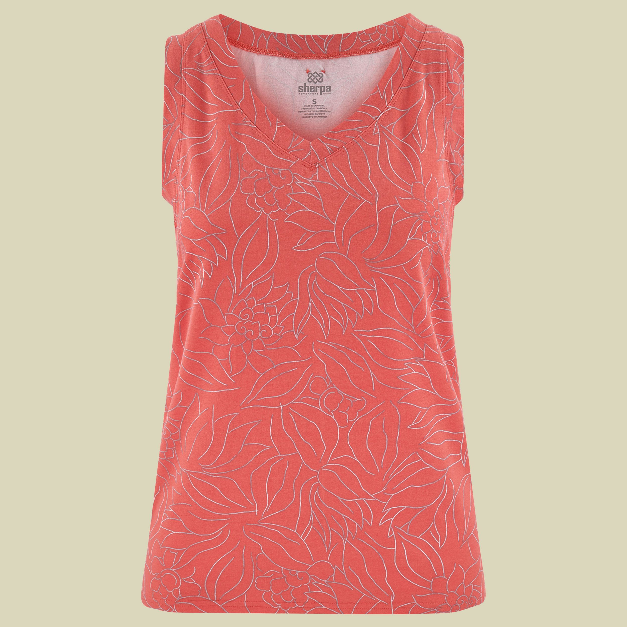 Neha V-Neck Tank Women Größe S Farbe sorbet leaf