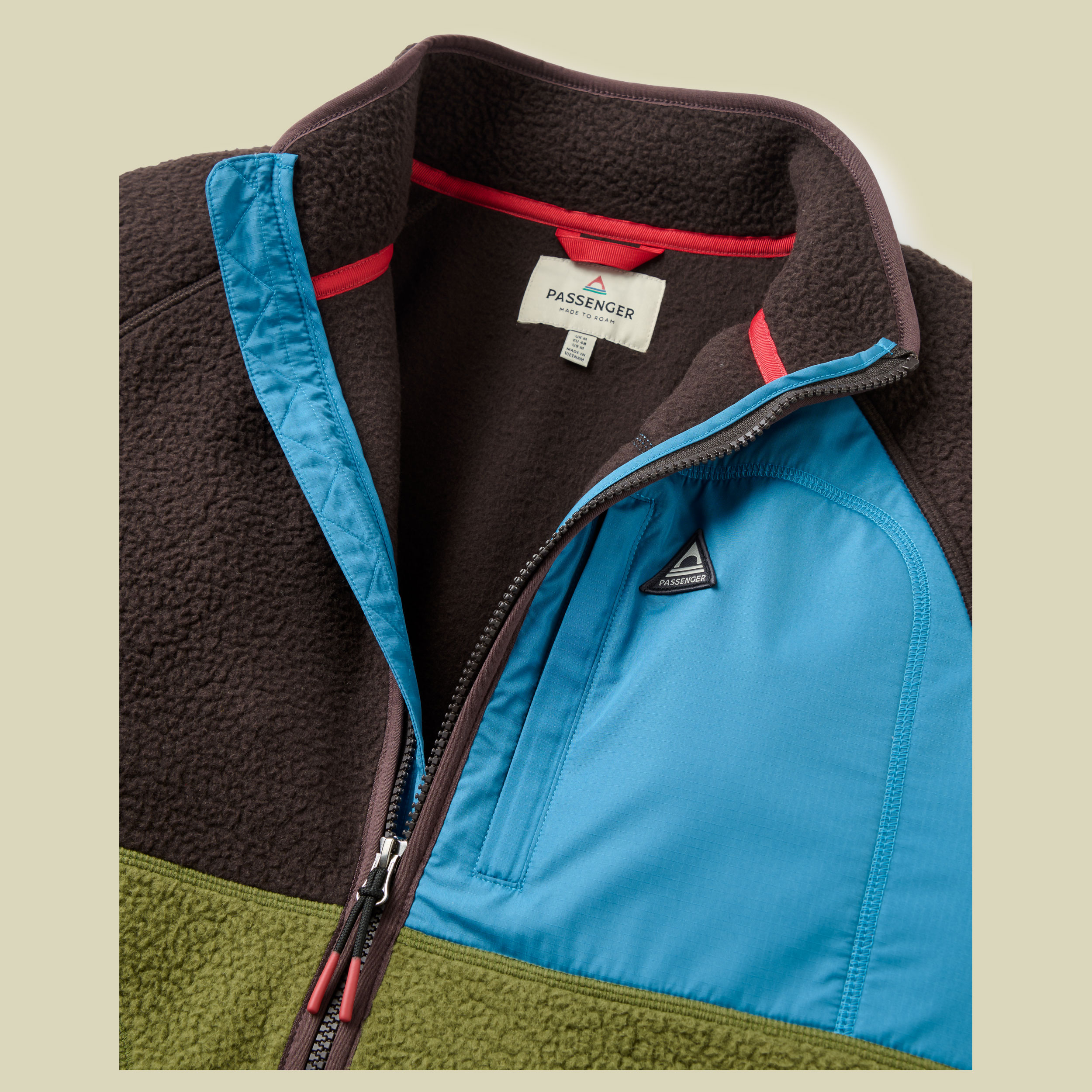 Offgrid Full Zip Sherpa Fleece Men XL espresso/khaki