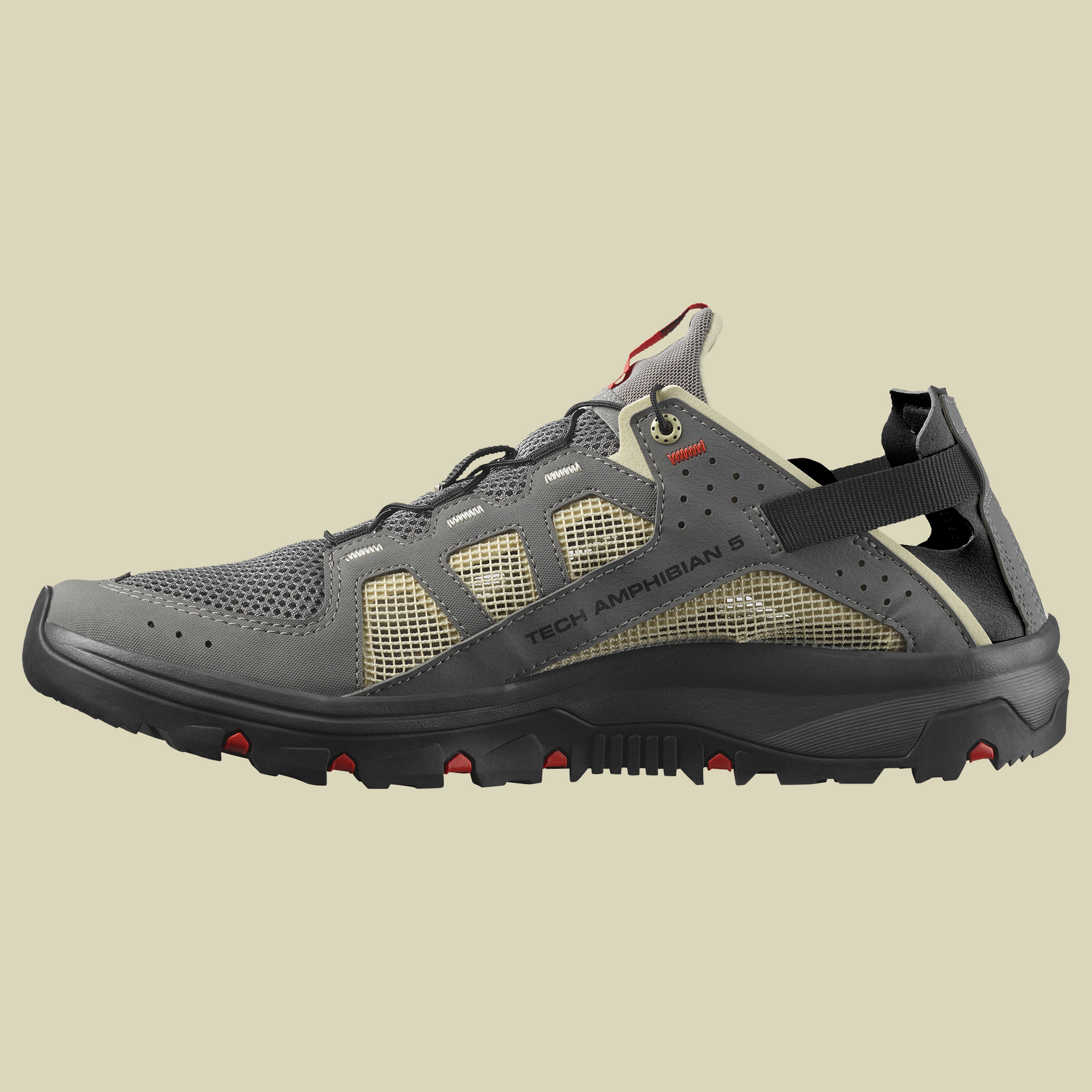 Techamphibian 5 Men grau UK 10,5 - pewter/moth/fiery red