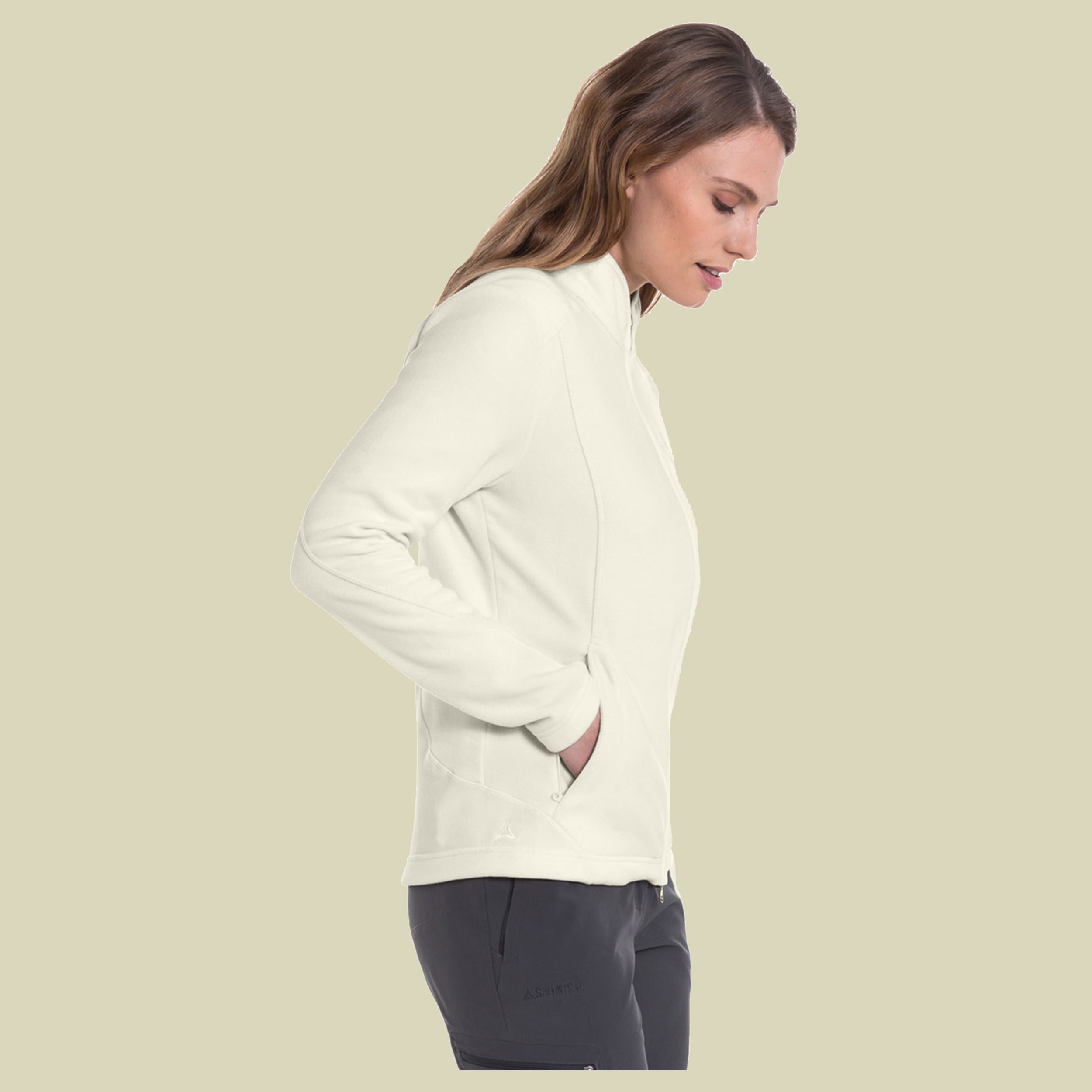 Fleece Jacket Leona2 Women Größe 44 Farbe whisper white