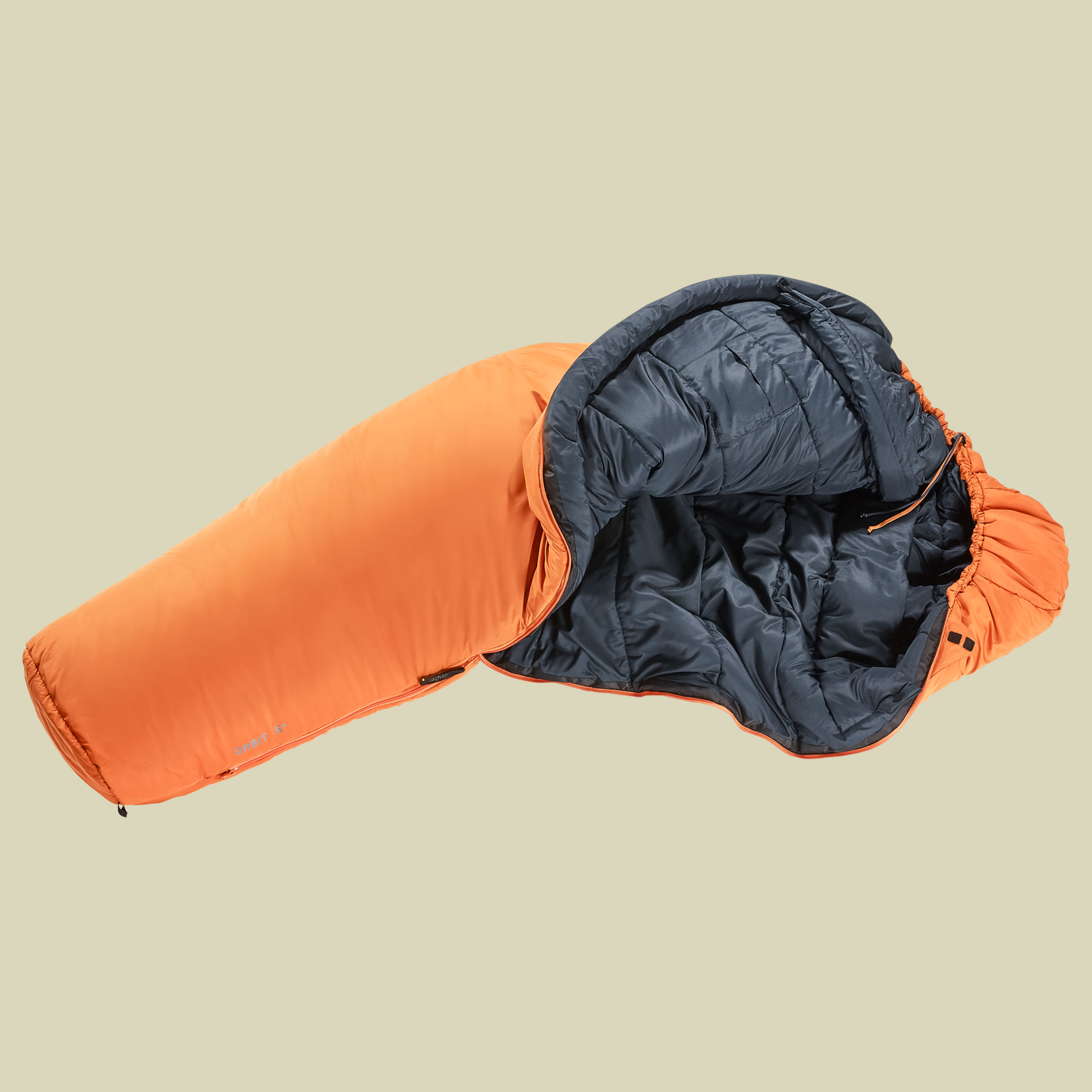 Orbit -5 Grad REG bis Körpergröße 185 cm Farbe mandarine-ink, Reißverschluss links