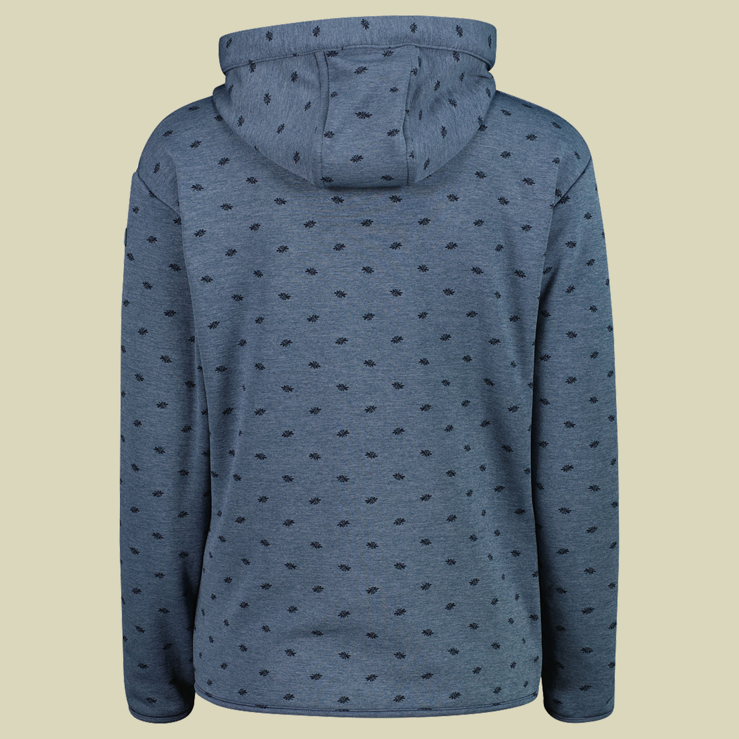 Woman Jacket Fix Hood Stretch Performance 38 blau - Farbe space meliert