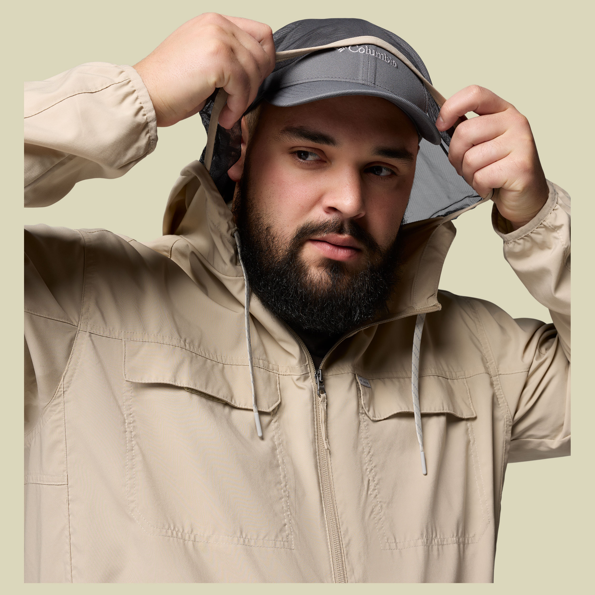 Skien Valley Hooded LS Men XL beige - ancient fossil