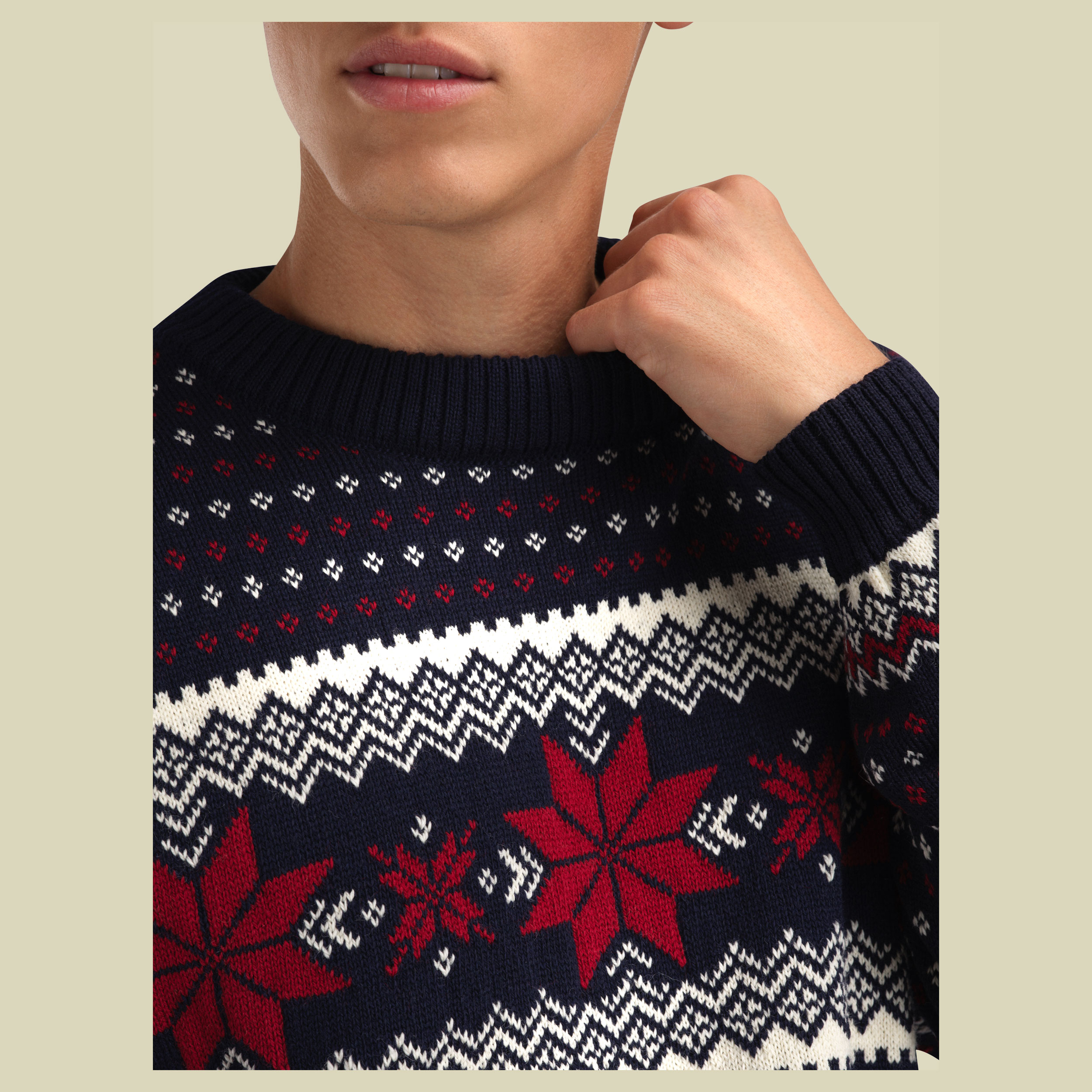 Egersund Masc. Sweater Men XL blau - marine offwhite