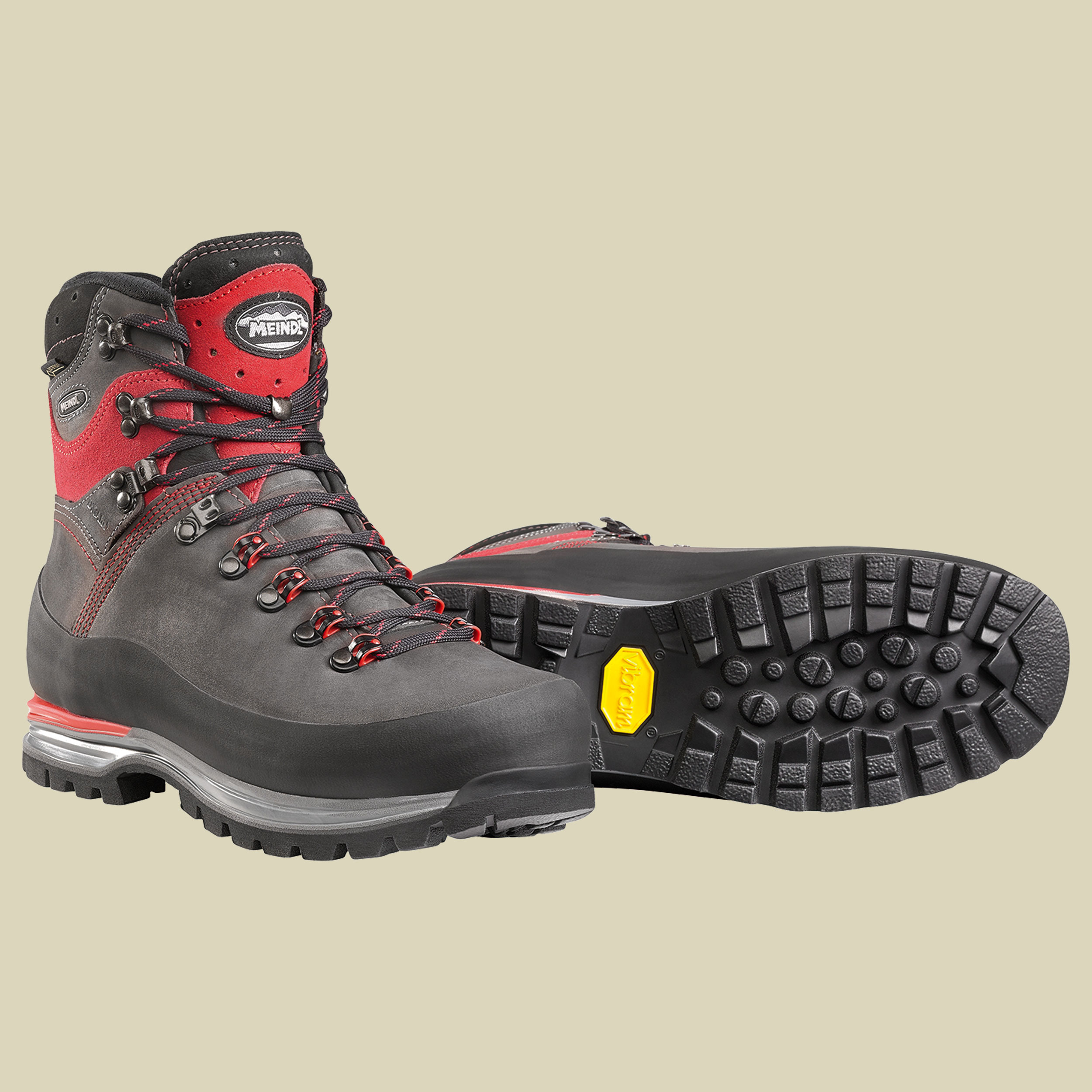 Island MFS Alpin Men Größe UK 8 Farbe anthrazit/rot