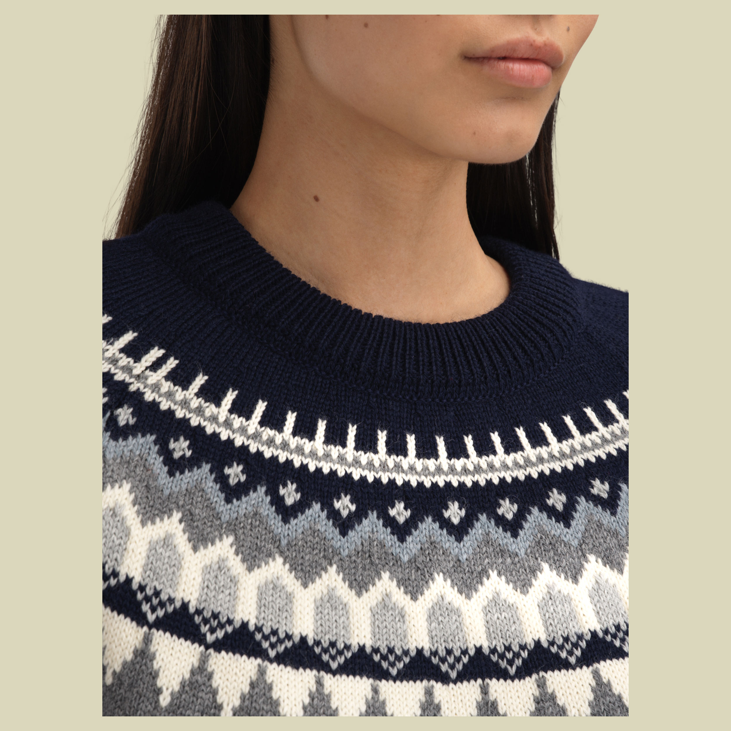 Losna Fem Sweater Women M blau - mid blue melange