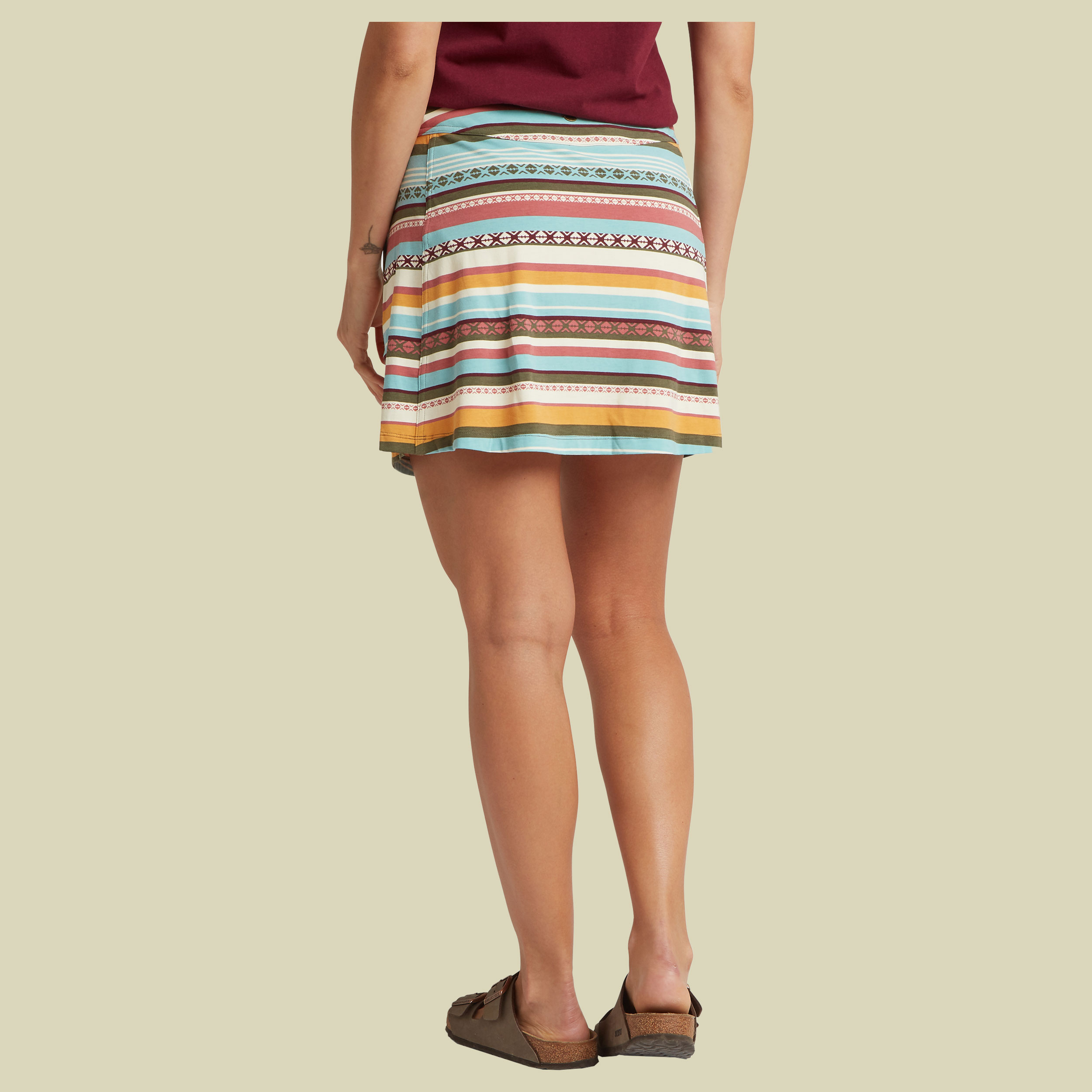 Neha Skort Women mehrfarbig gestreift  XS - Farbe evergreen indreni