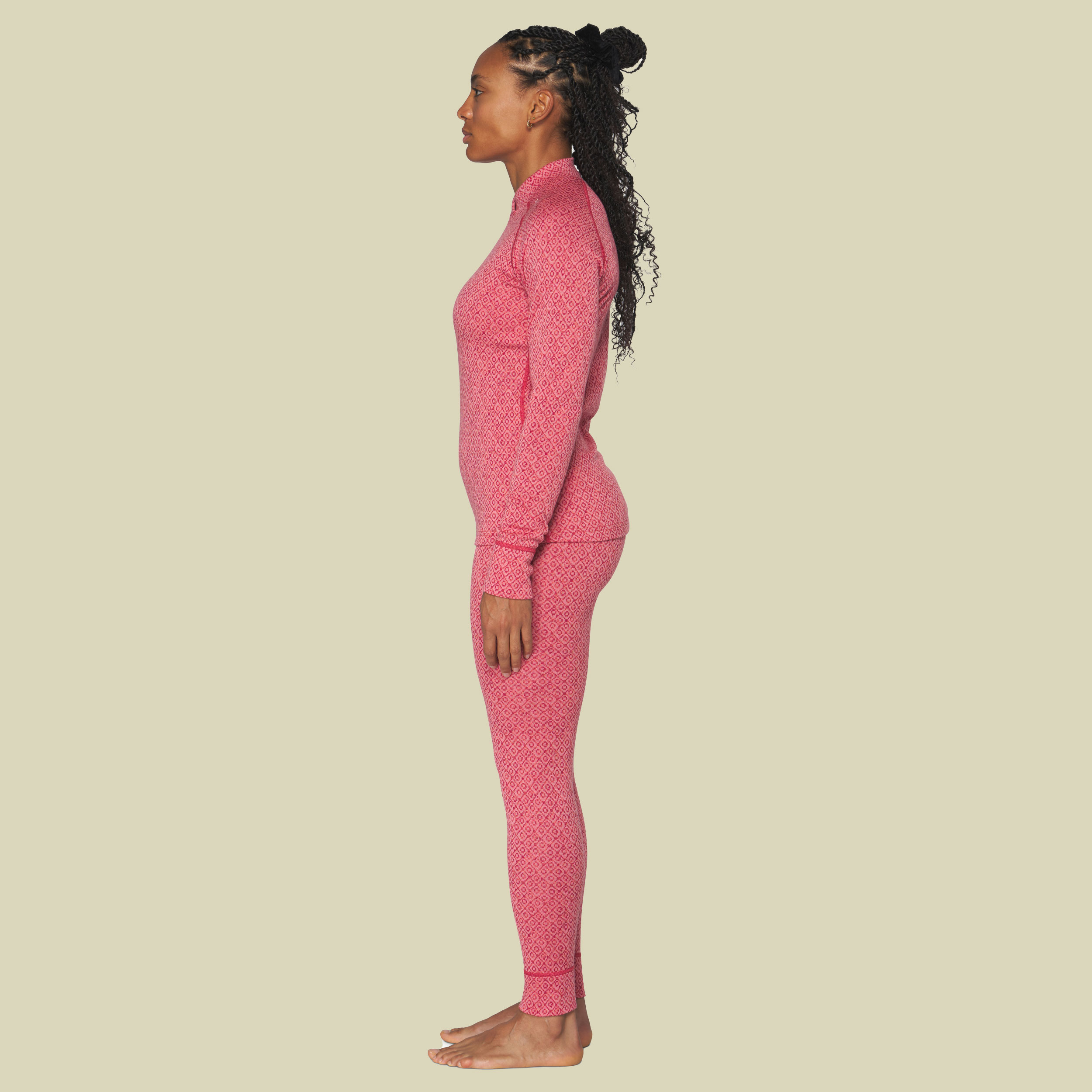Signaure Silk 230 Cross Neck Woman L pink - apricot