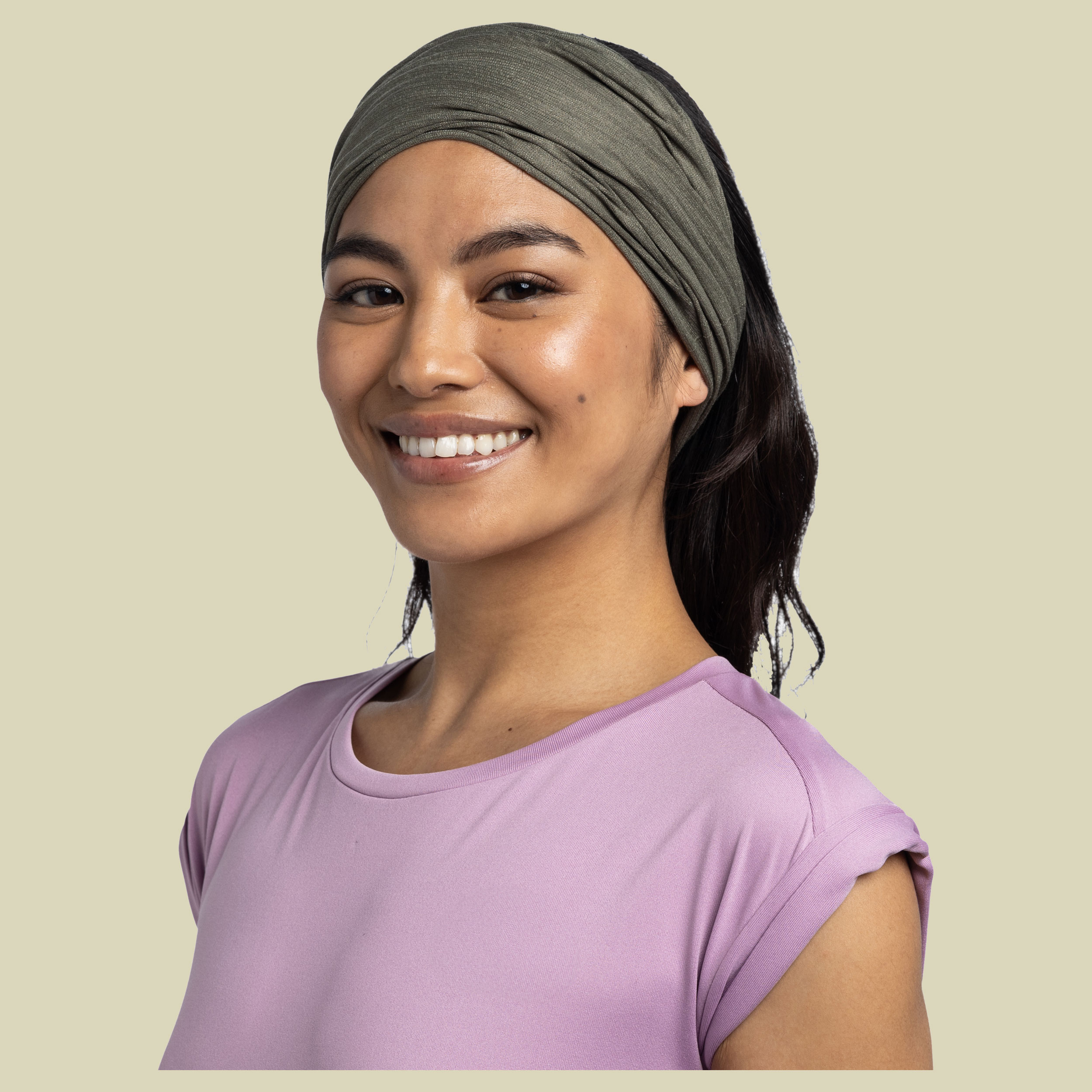 Coolnet UV+ grün one size - solid khaki