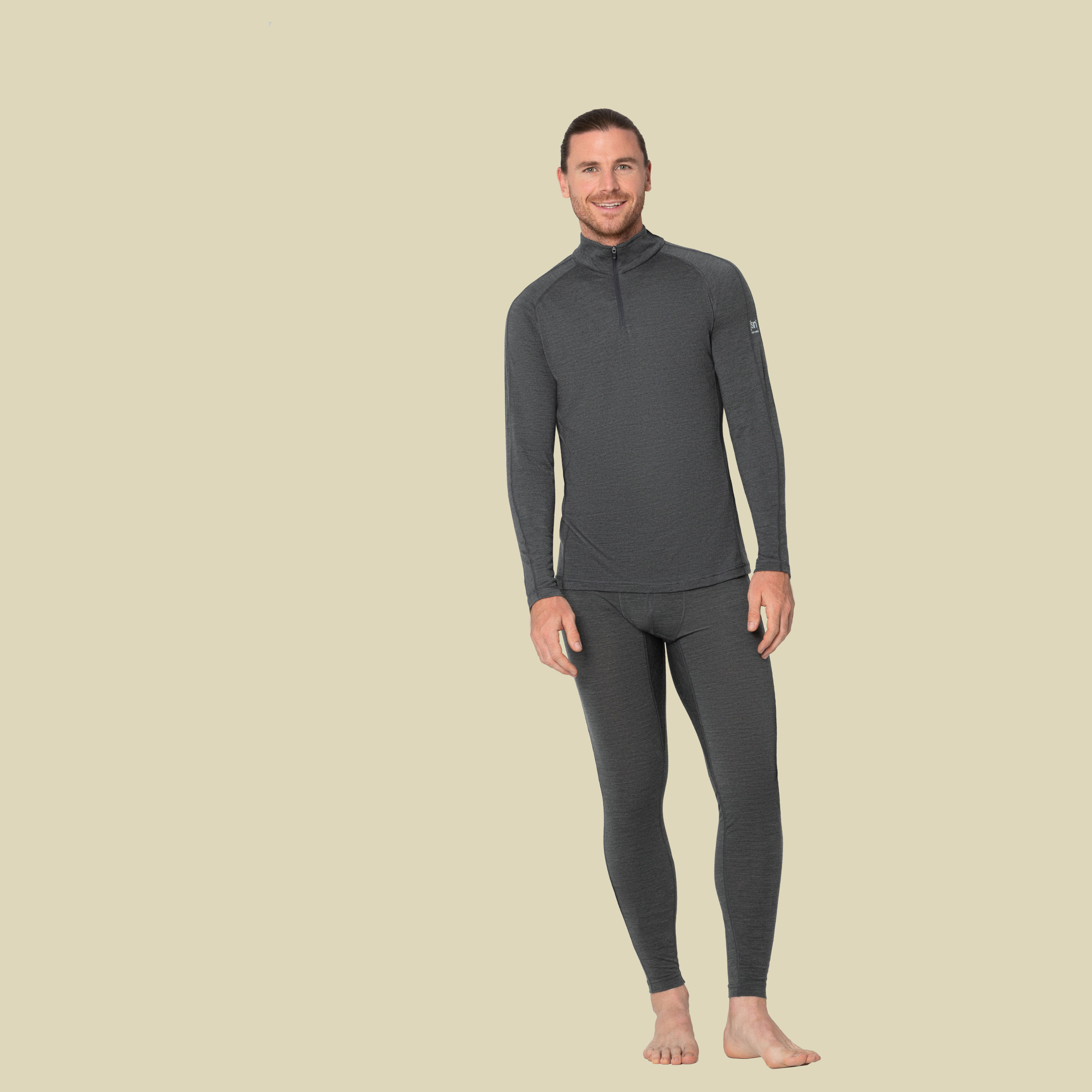 Base ¼ Zip 175 Men Größe XXL Farbe pirate grey melange