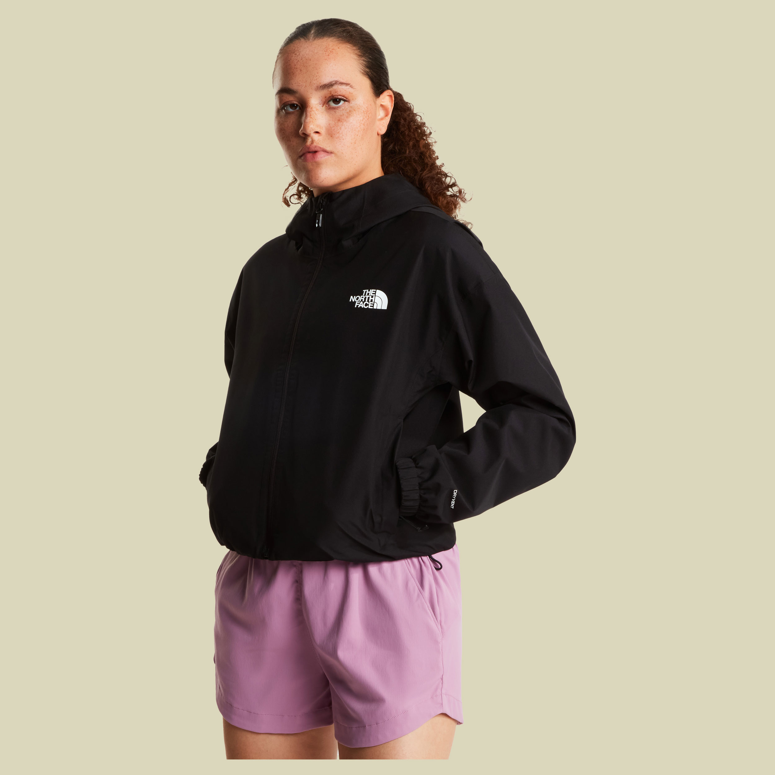 Quest Mono Cropped Jacket Women S schwarz - Farbe TNF black