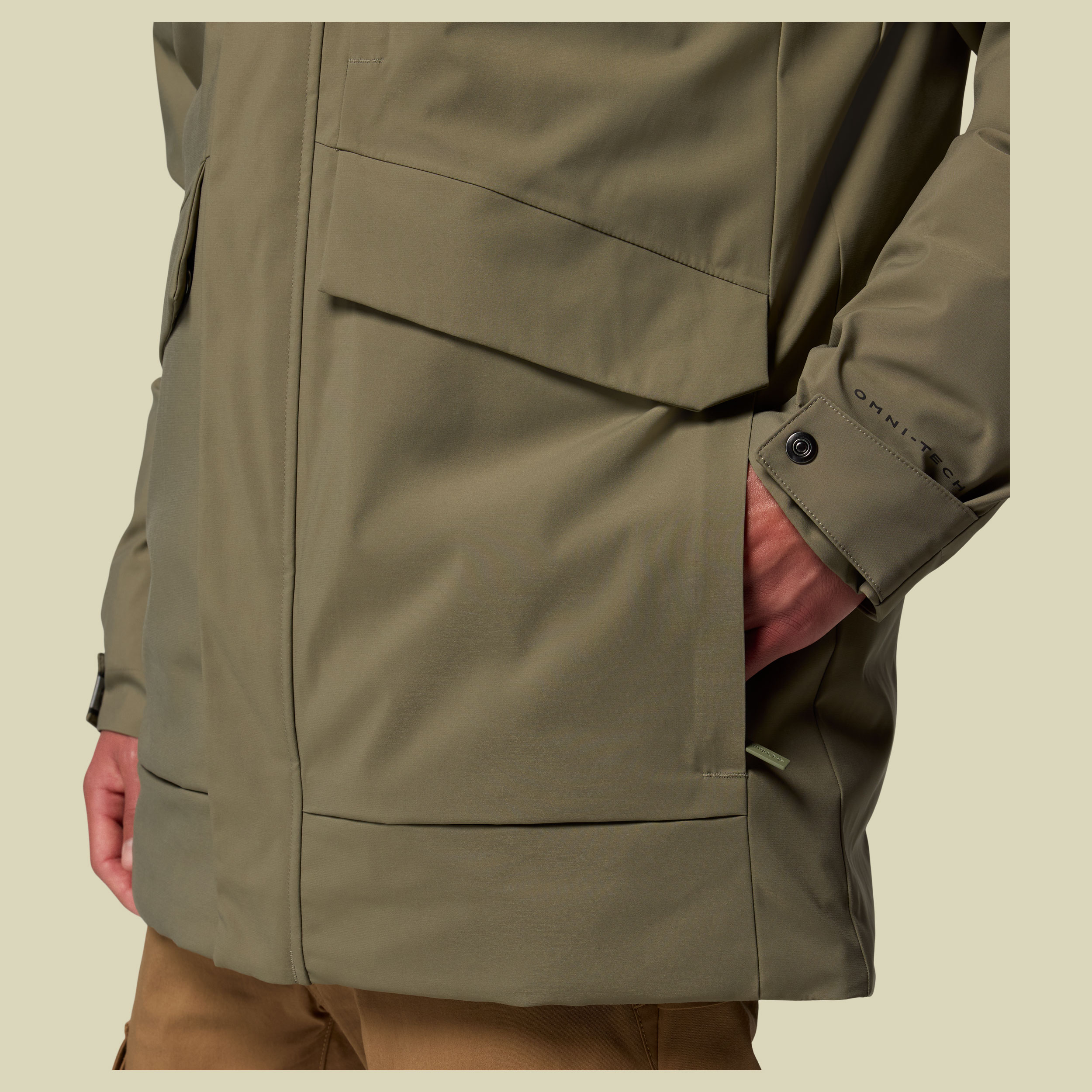 Street Heights Parka Men XXL grün- Farbe stone green