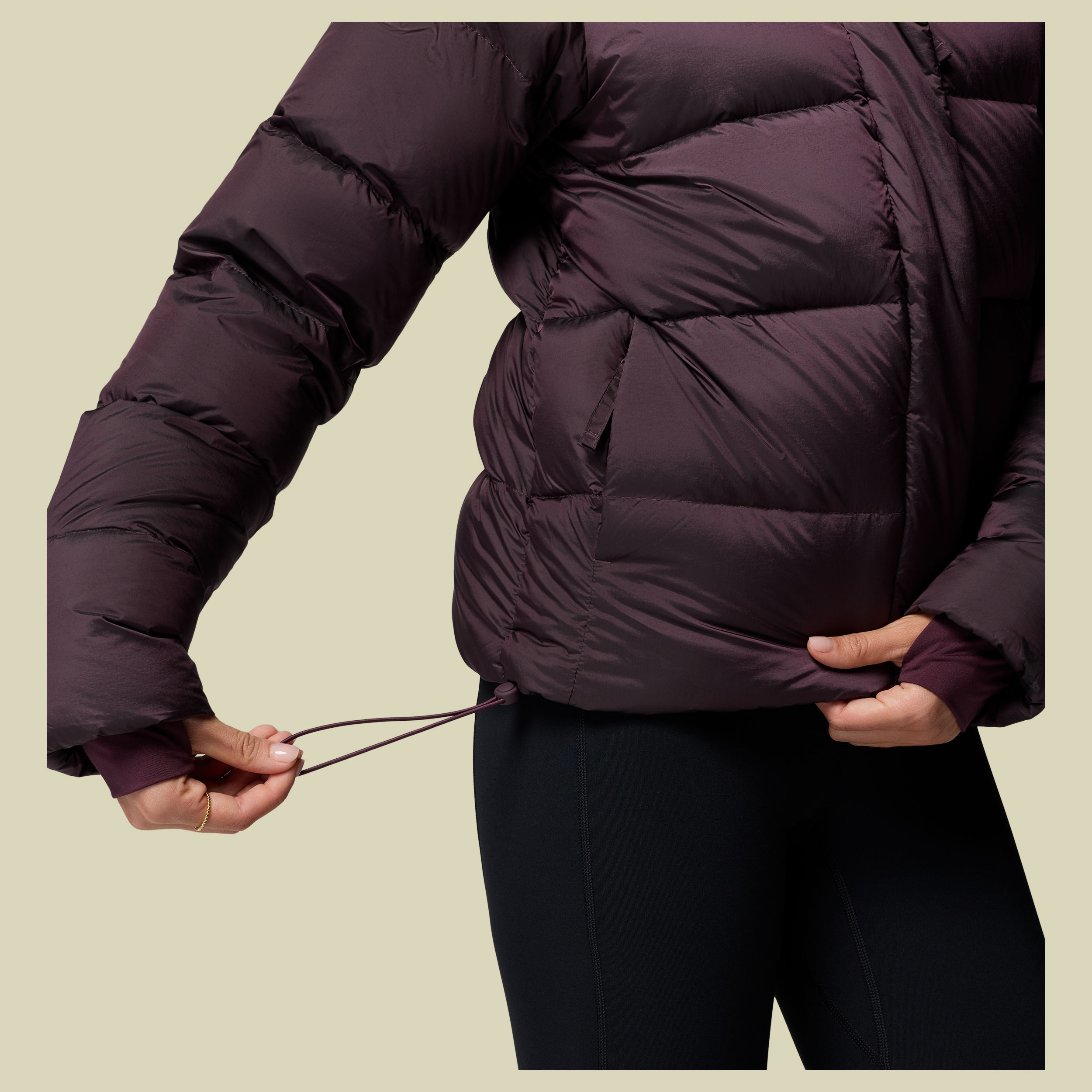 Amaze Puff Hooded Jacket Women S rot - moonvista high shine