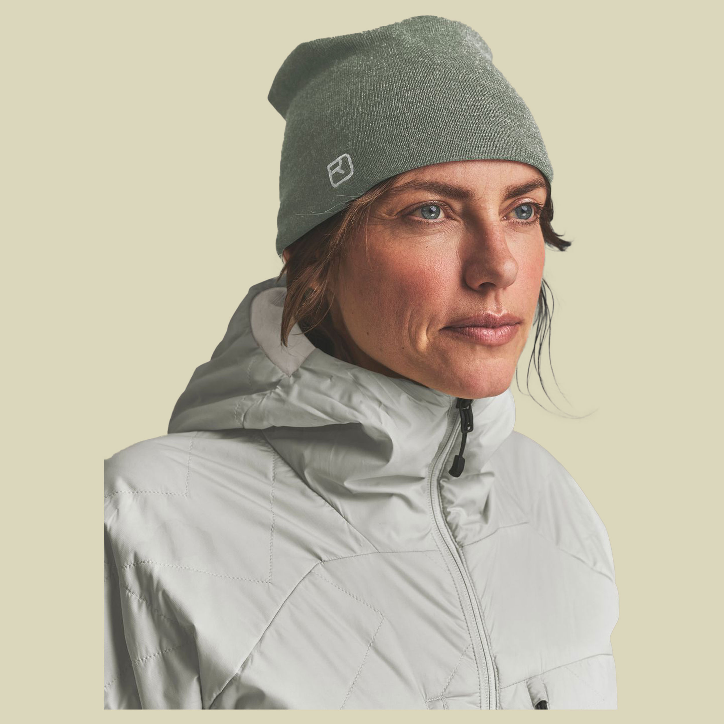 Wonderwool Beanie one size grün - green sage blend