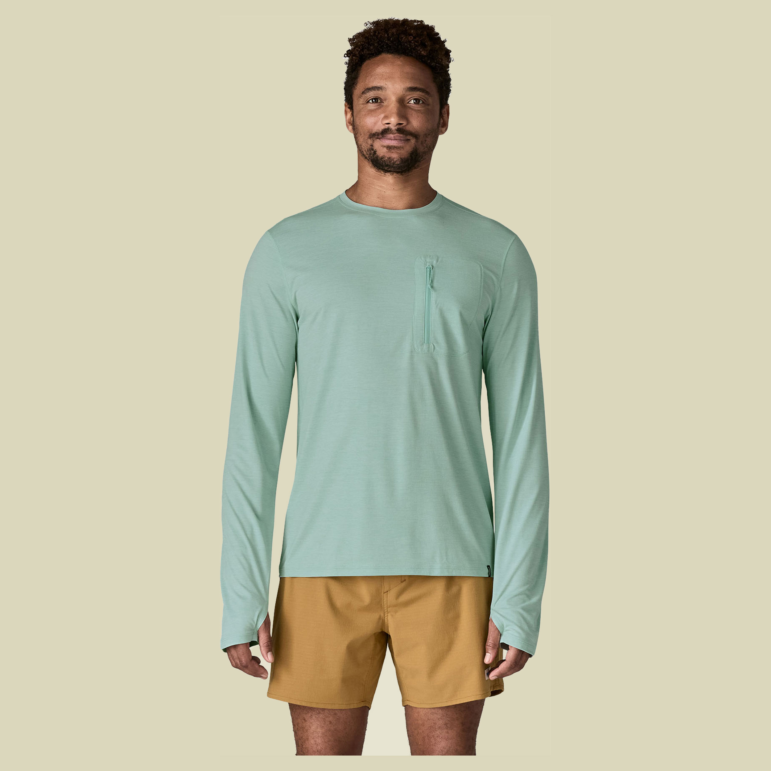 L/S Cap Cool Sun Shirt Men XL blau - thermal blue-thin ice x-dye