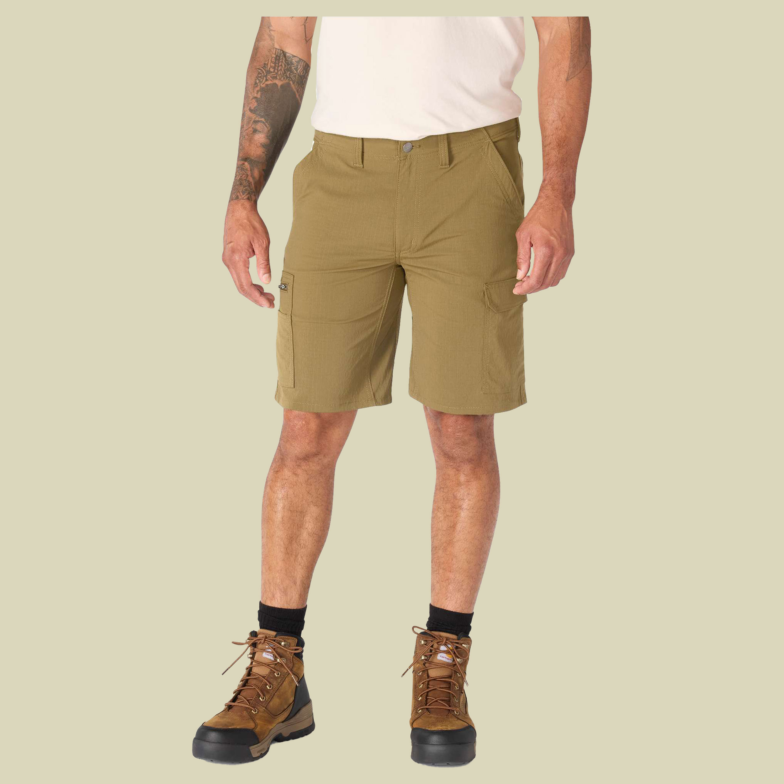 Relaxed Carhartt Force Ripstop Cargo Short Men W33 beige - Farbe sandstone