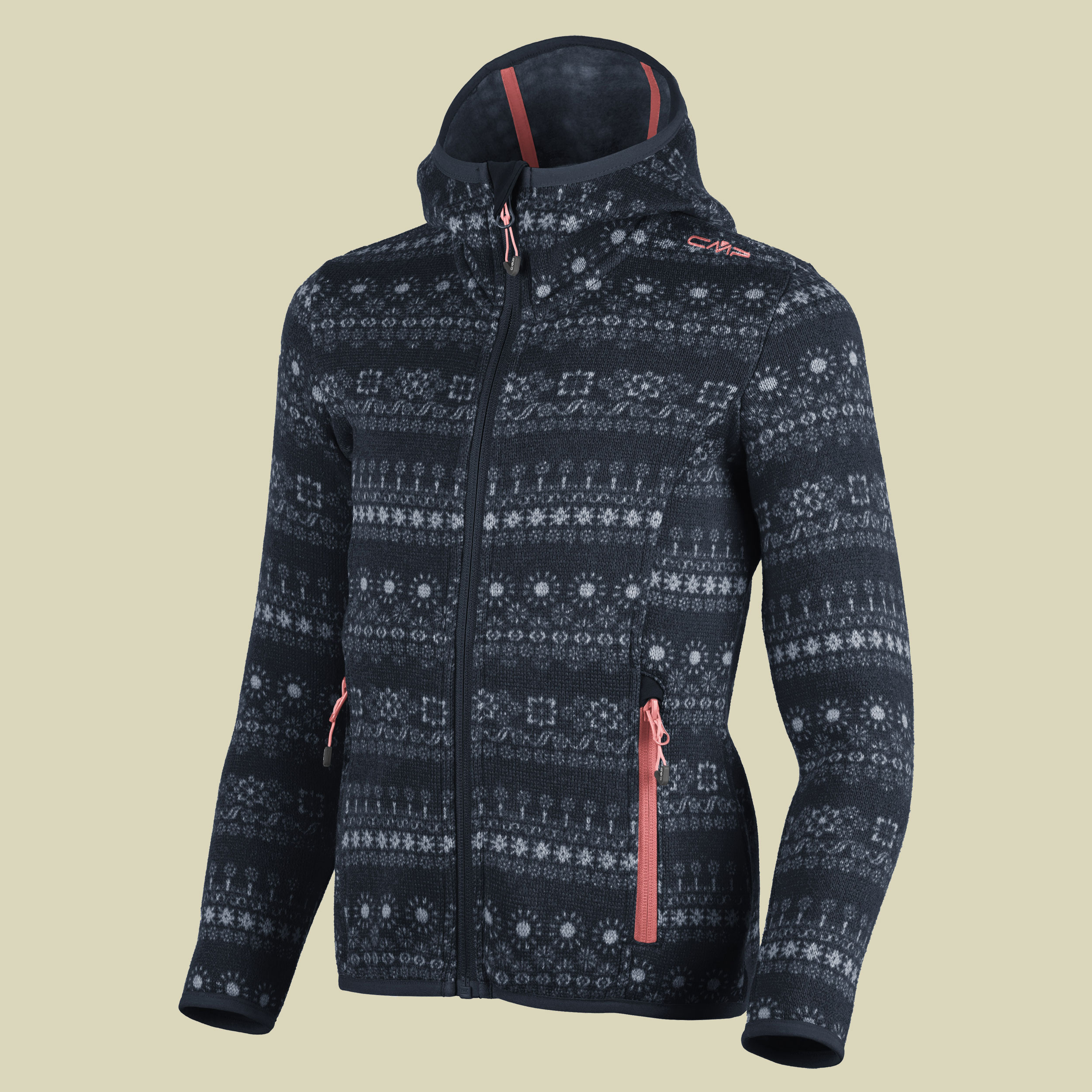 Girl Fix Hood Printed Fleece Jacket 3H63275 Größe 116 Farbe N950 black blue