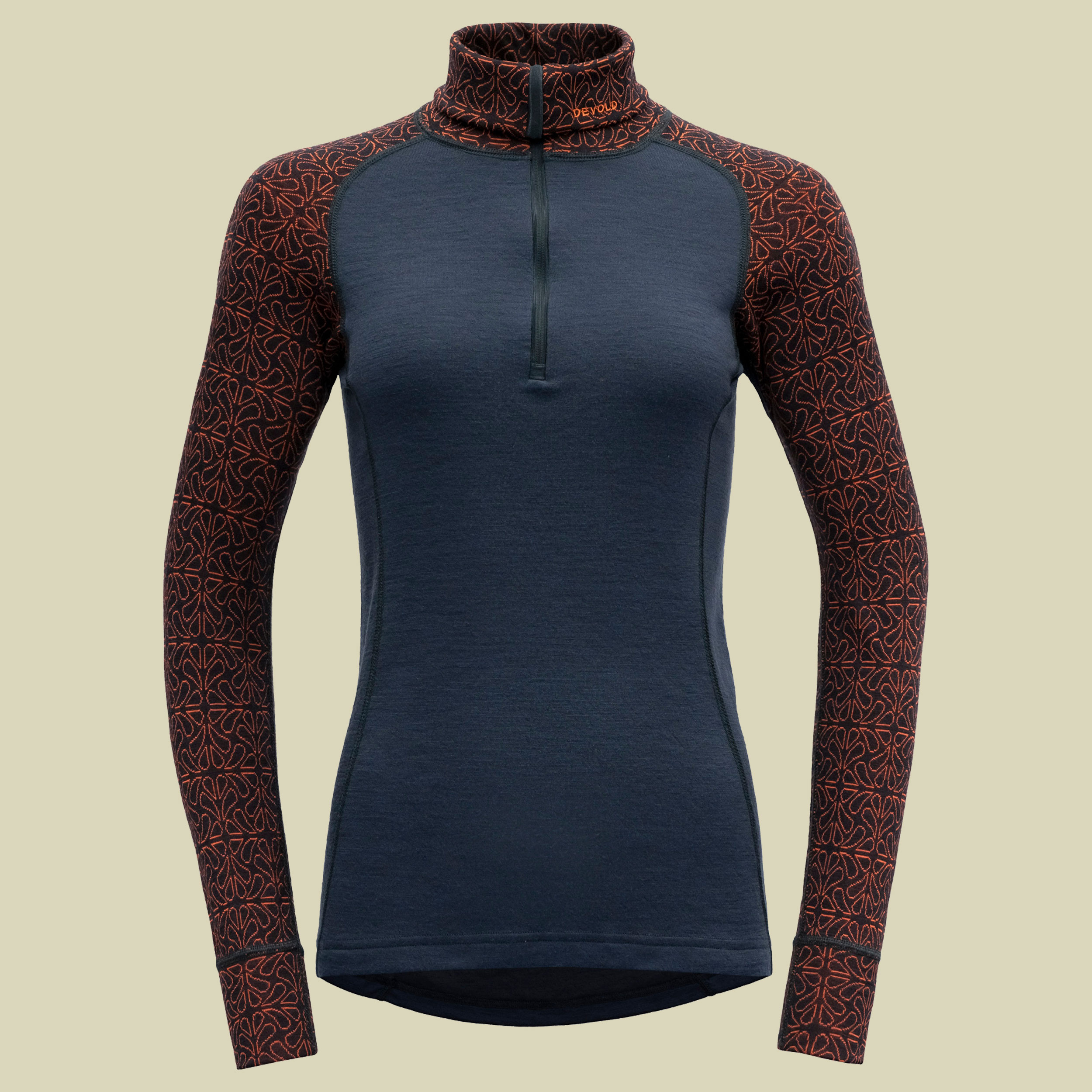 Duo Active Merino 205 Zip Neck Woman Größe S Farbe ink