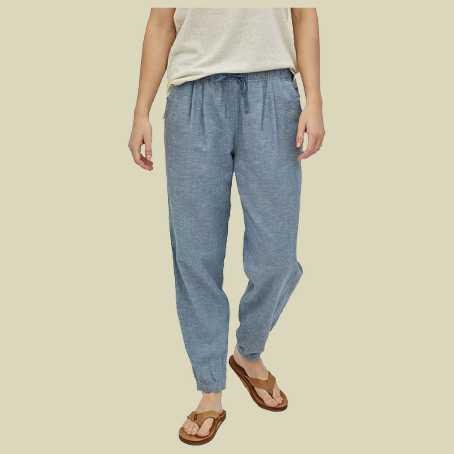 Island Hemp Beach Pants Women Größe L  Farbe goshawk dobby:pigeon blue