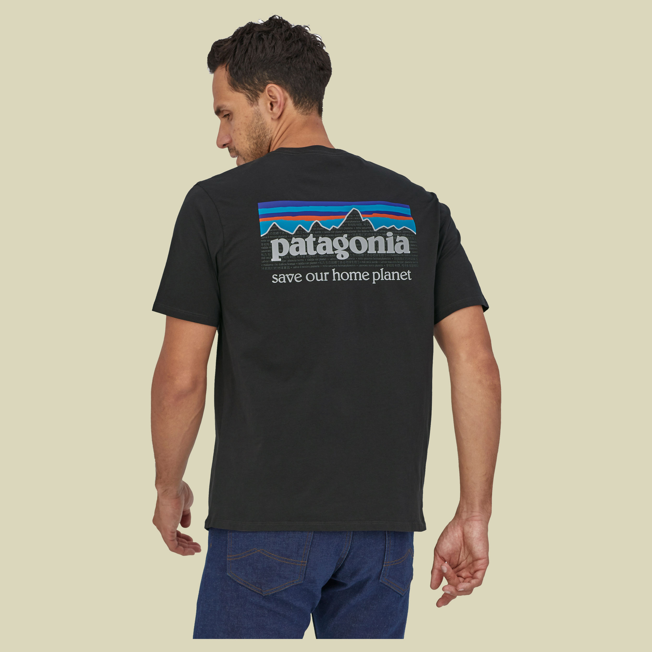 P-6 Mission Organic T-Shirt Men Größe L  Farbe ink black