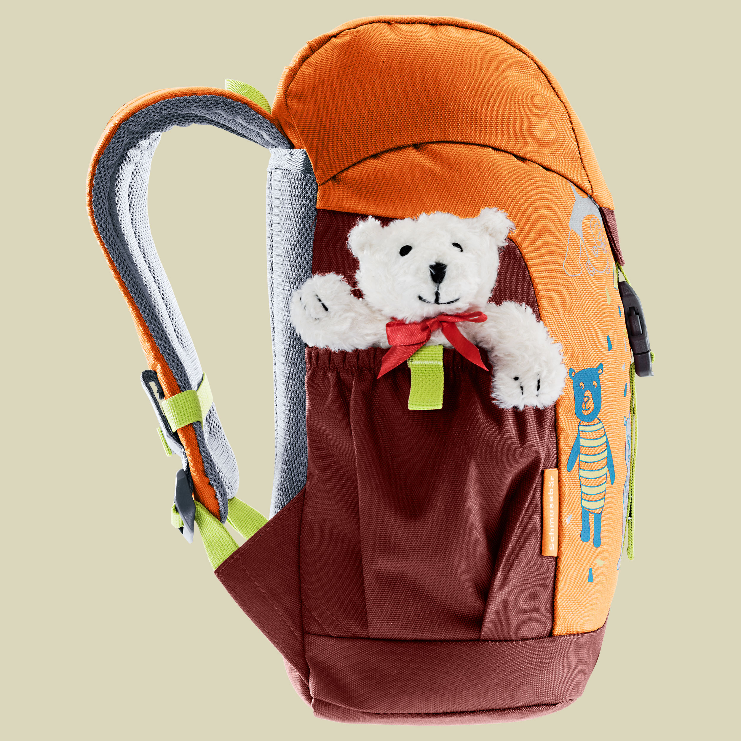 Schmusebär Kids mehrfarbig 8 L - Farbe mandarine-redwood