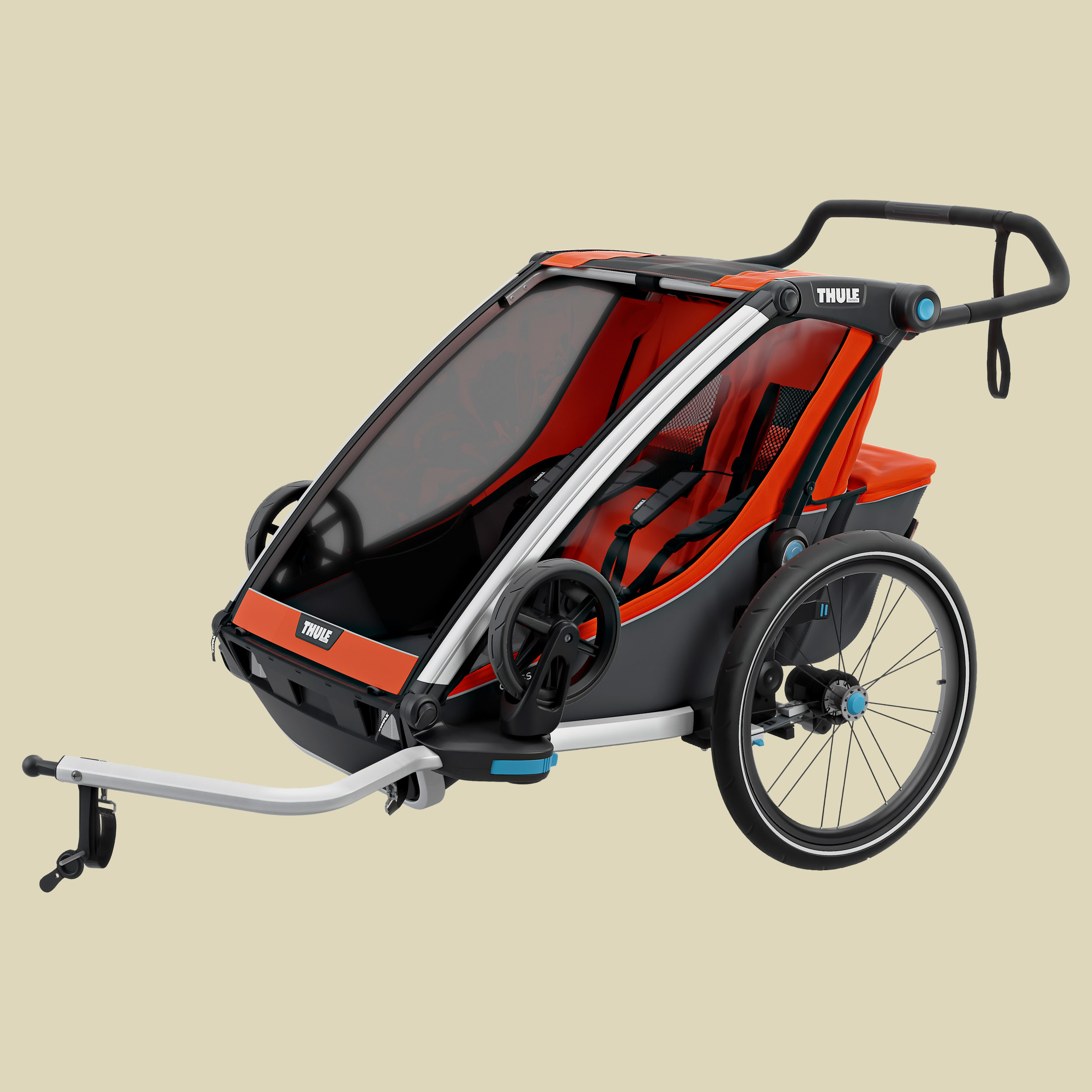 Chariot Cross 2 mit StVZO-Bleuchtung Farbe roarange/dark shadow