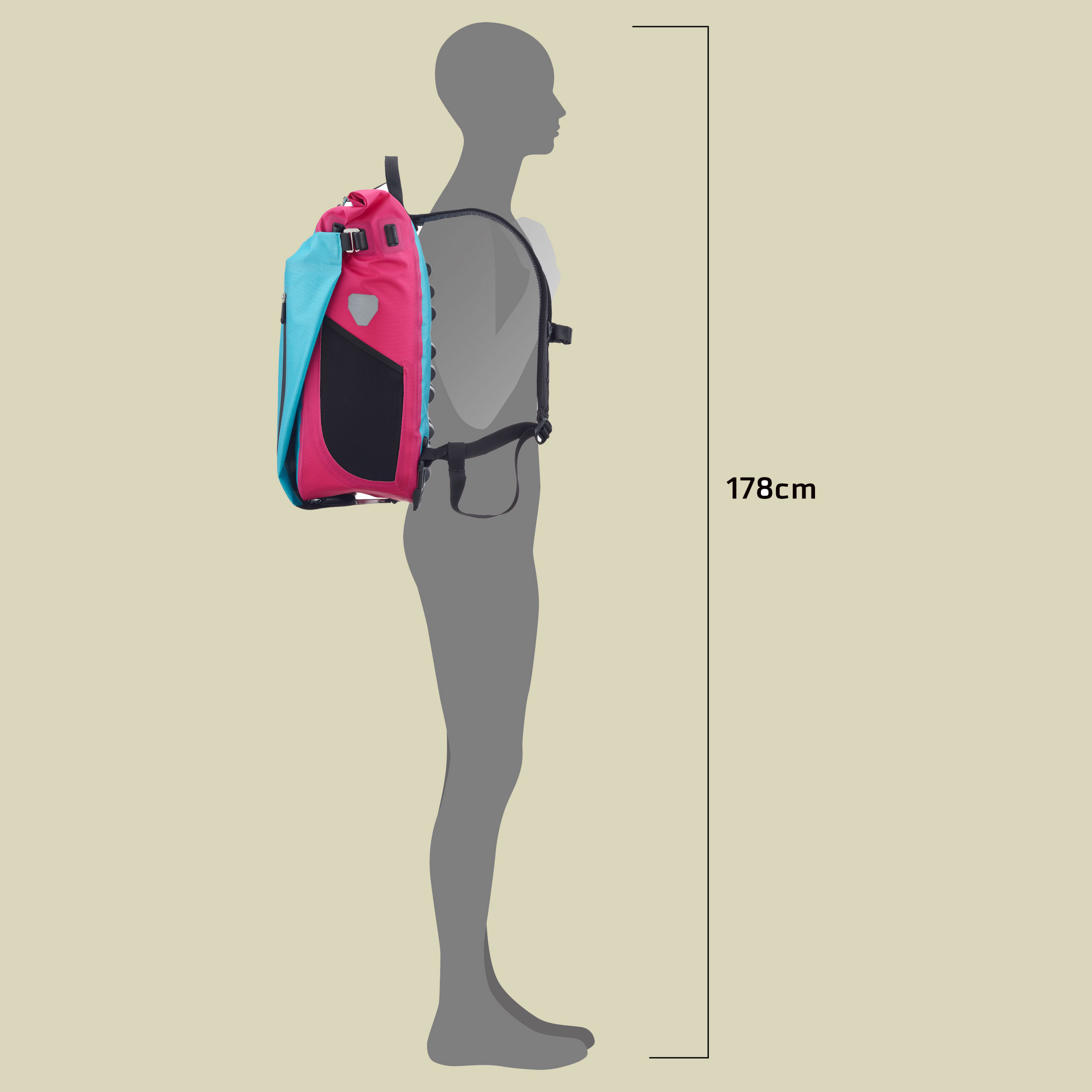 Vario Cyber 26L blau - cyber blue- pink