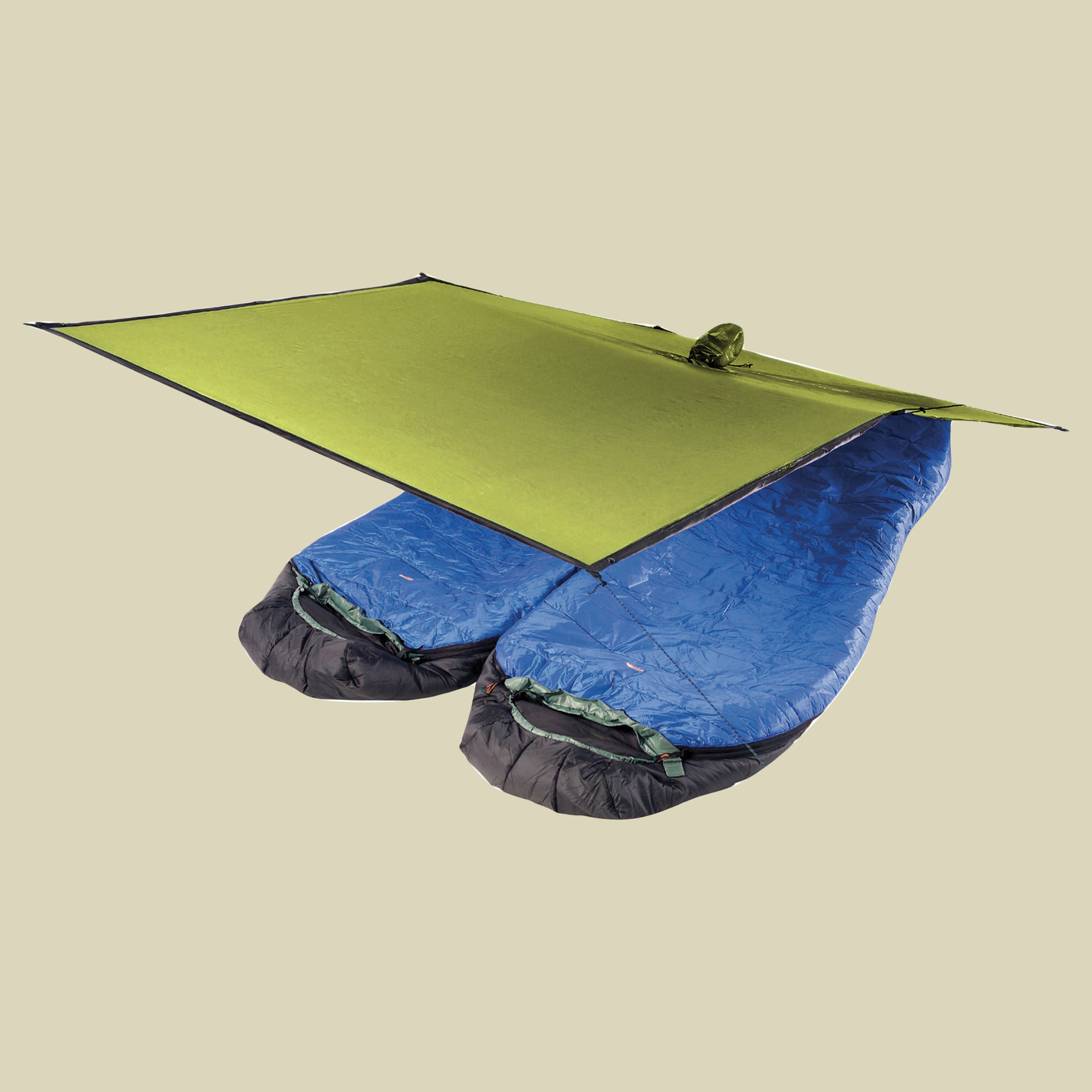 Nylon Tarp Poncho Größe: one size Farbe: green