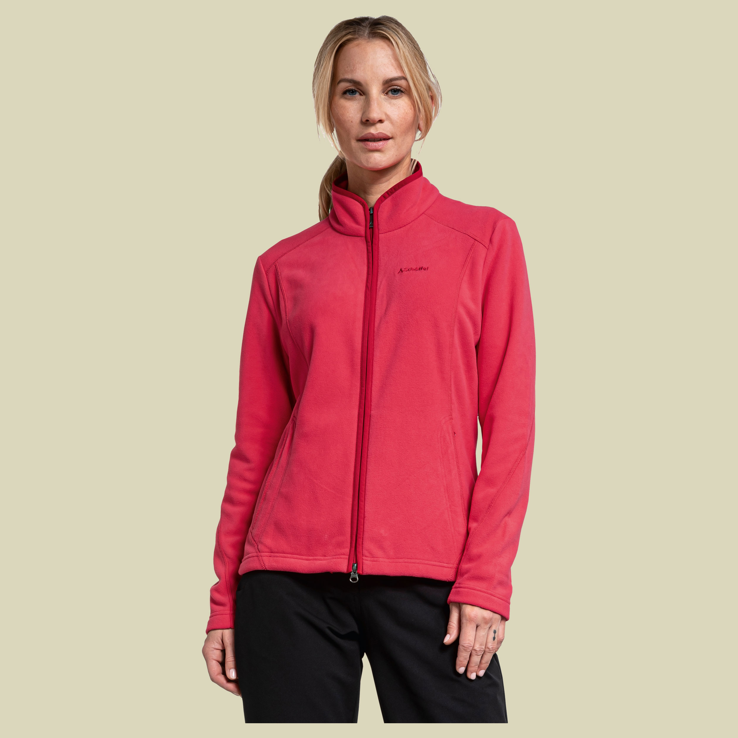 Fleece Jacket Leona2 Women Größe 44 Farbe geranium