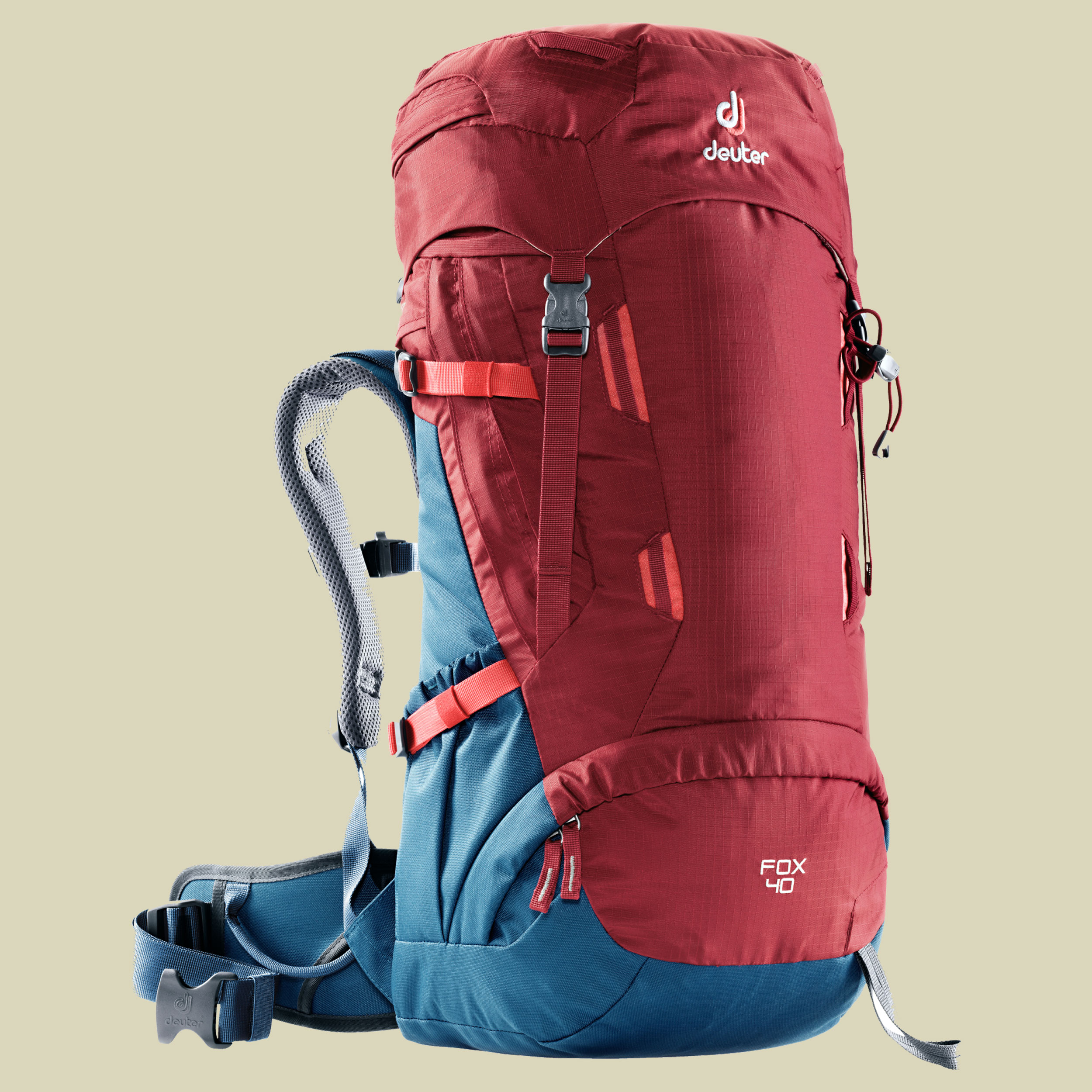 Fox 40 (+4 L) Kids Volumen 40 L + 4 L Farbe cranberry-steel